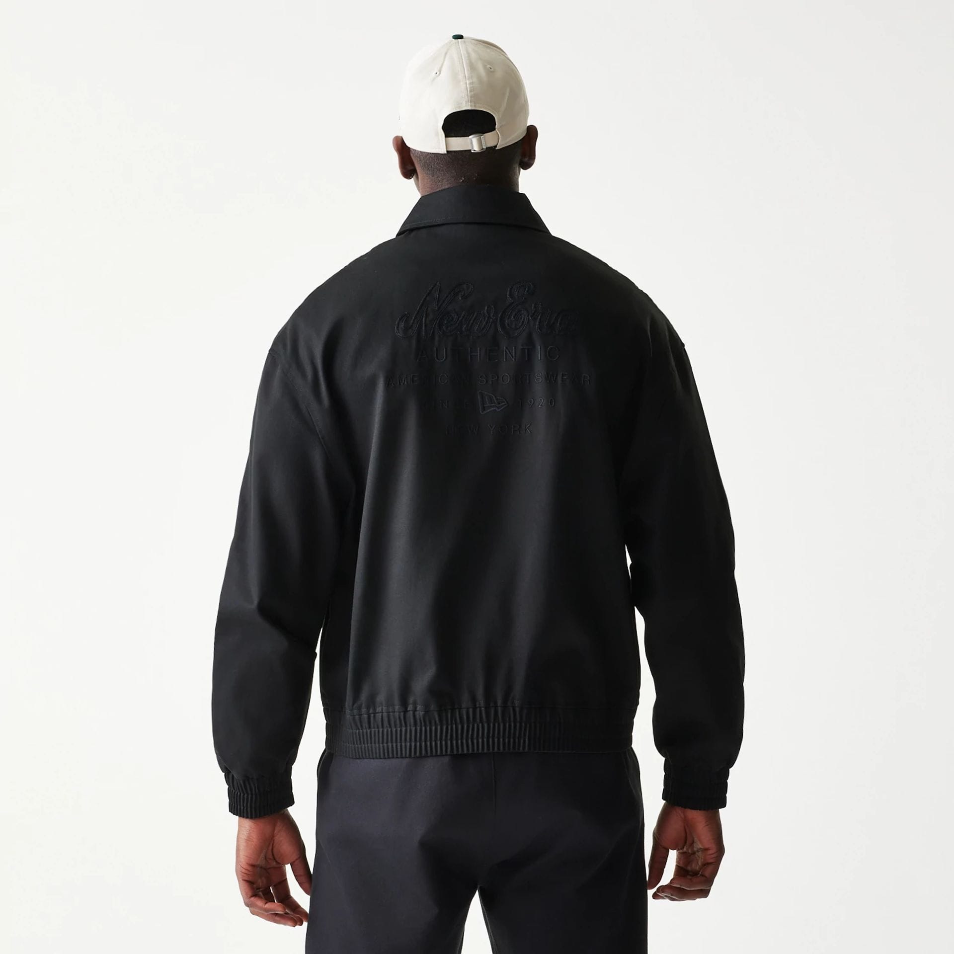 New Era Collared Black Jacket-kentox