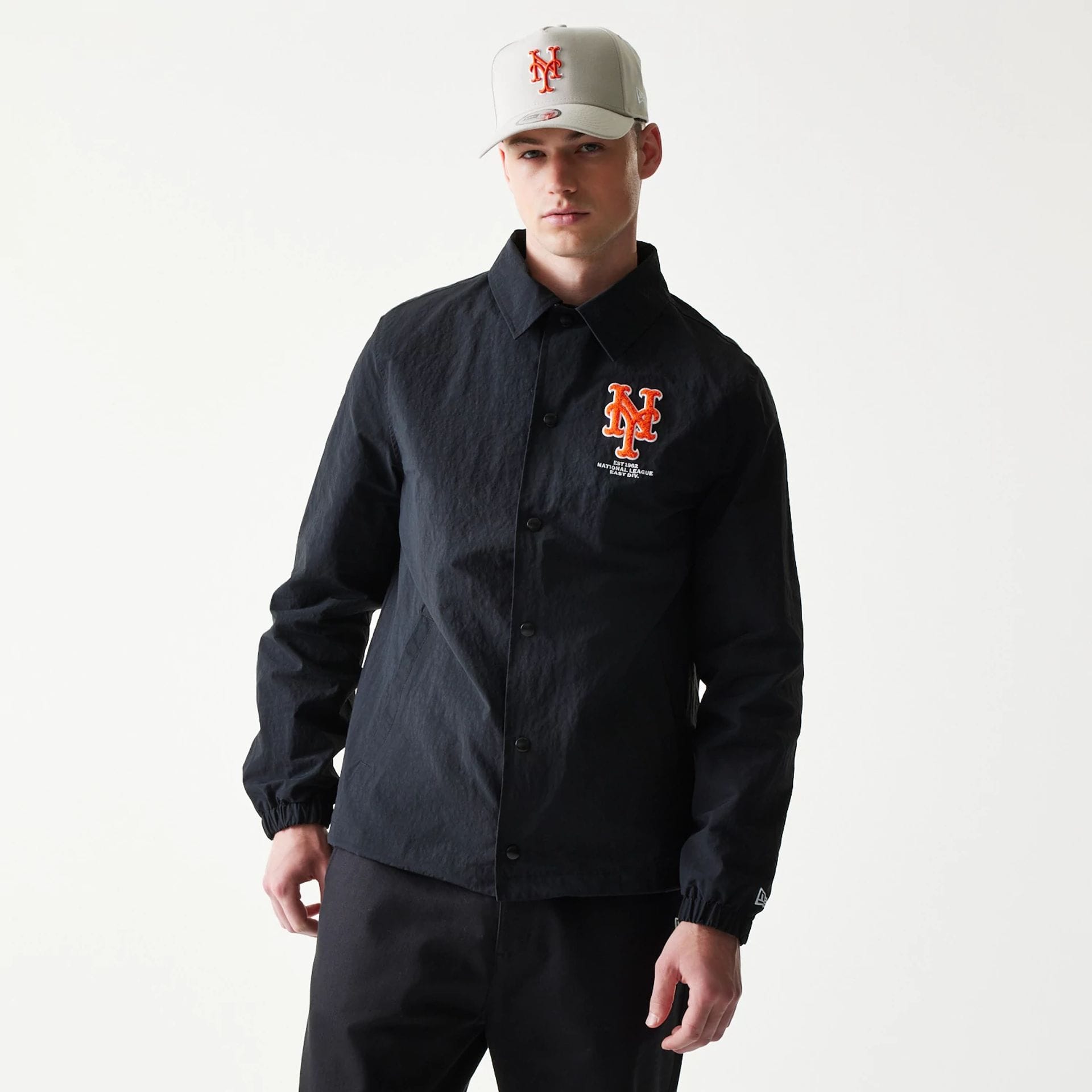 New York Mets MLB Coaches Black Jacket-kentox