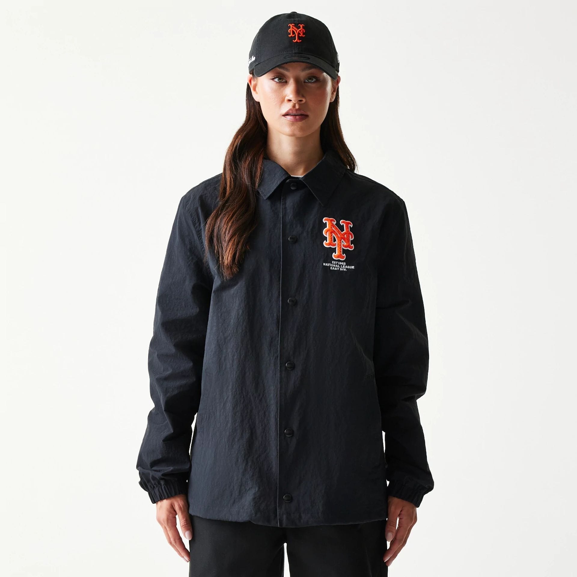 New York Mets MLB Coaches Black Jacket-kentox