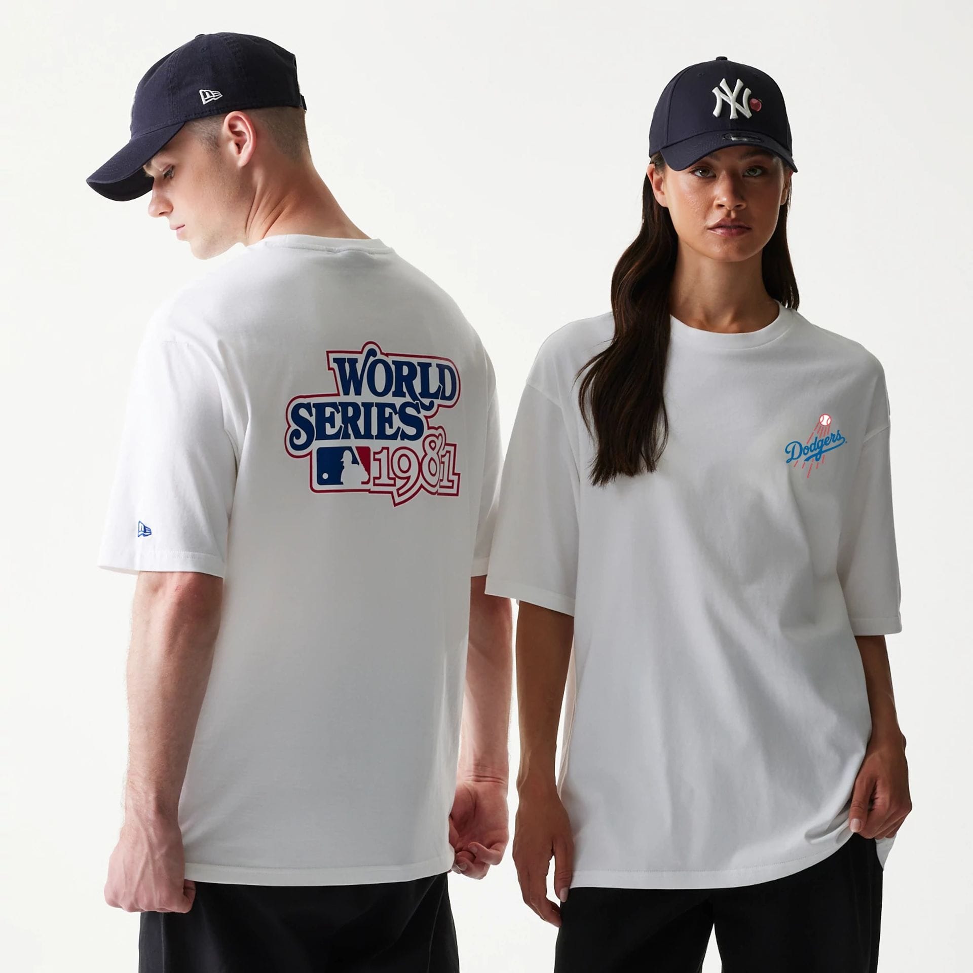 LA Dodgers MLB World Series White T-Shirt-kentox