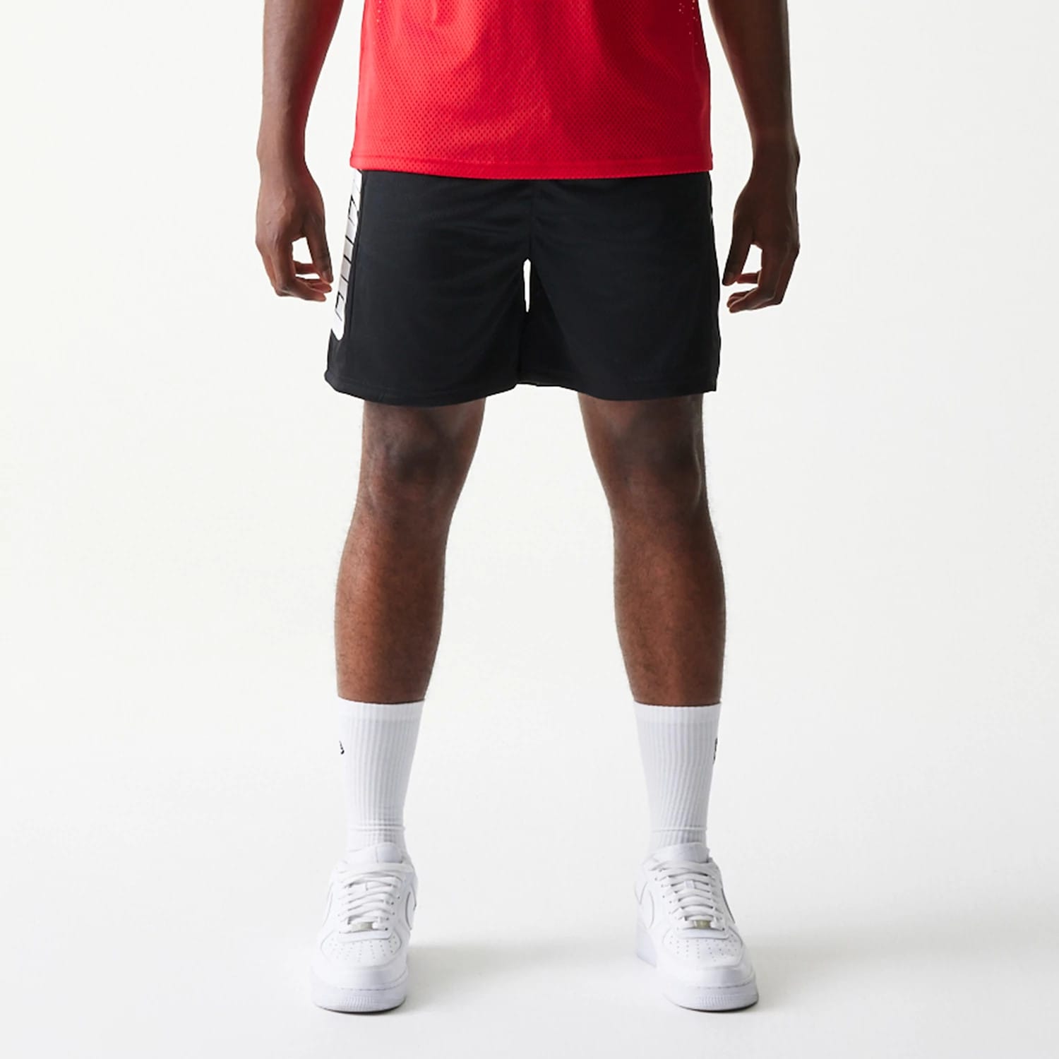 Chicago Bulls NBA Mesh Black Shorts-kentox