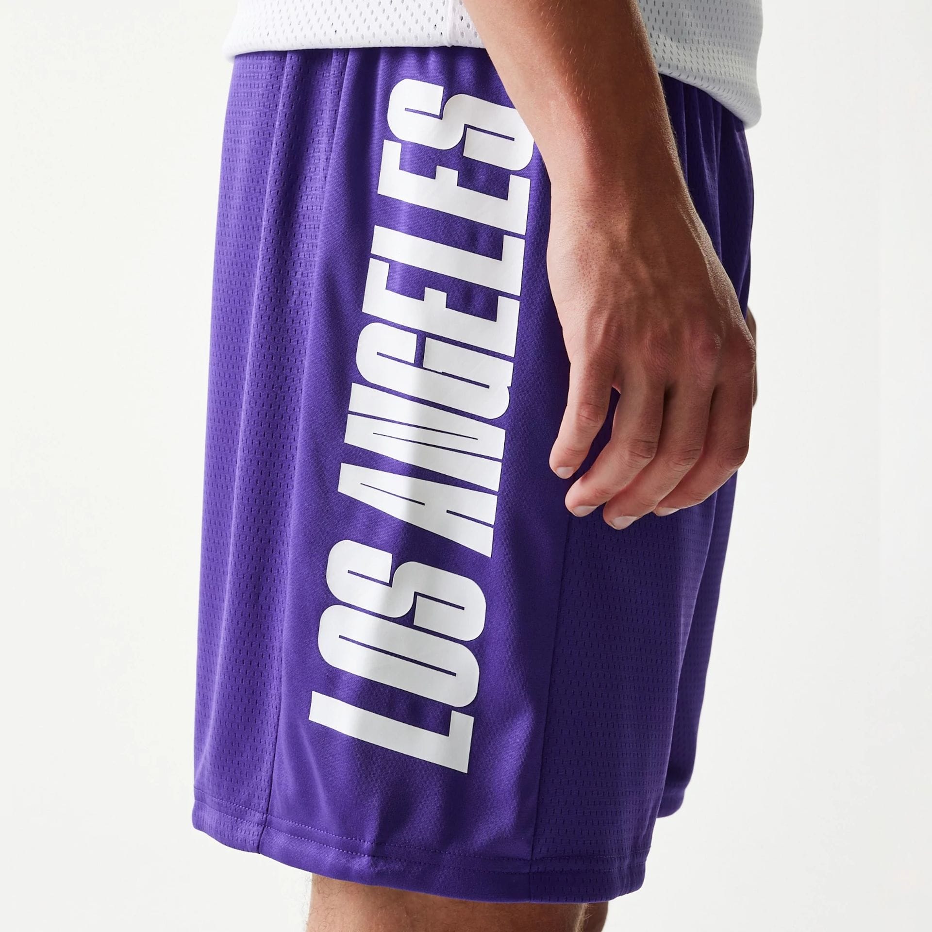 LA Lakers NBA Mesh Purple Shorts-kentox