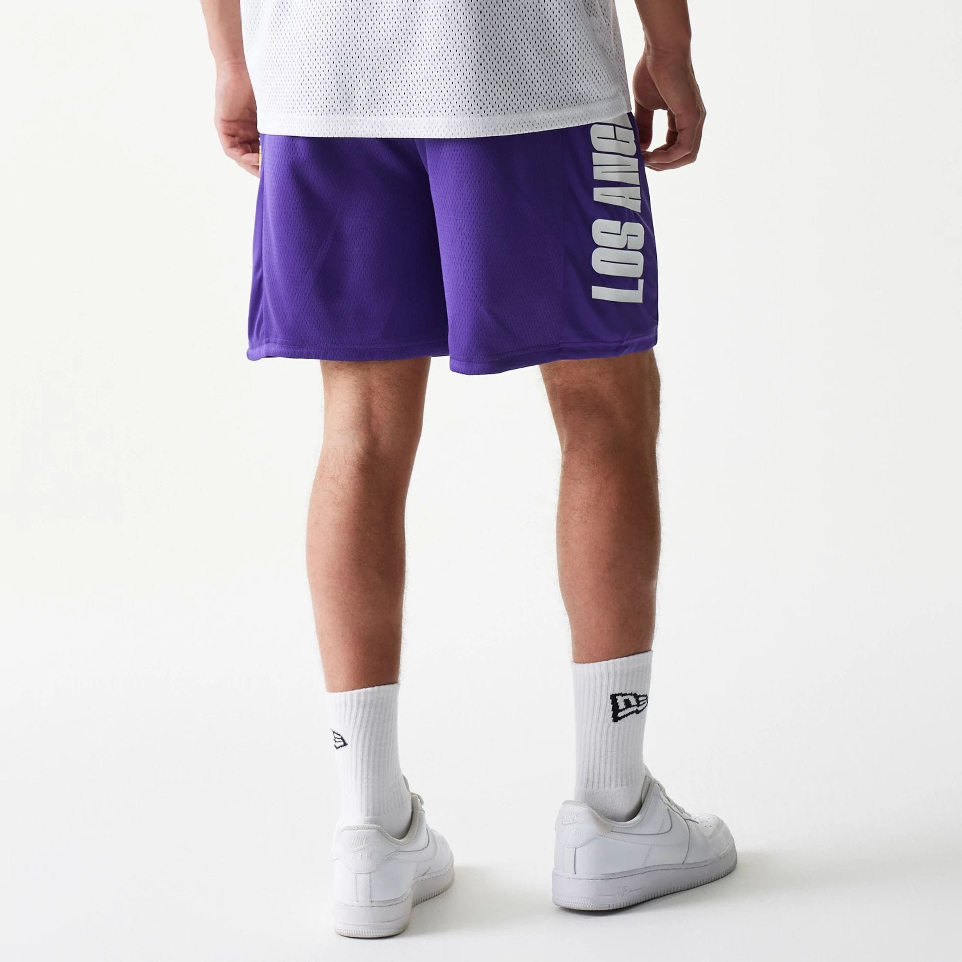 LA Lakers NBA Mesh Purple Shorts-kentox