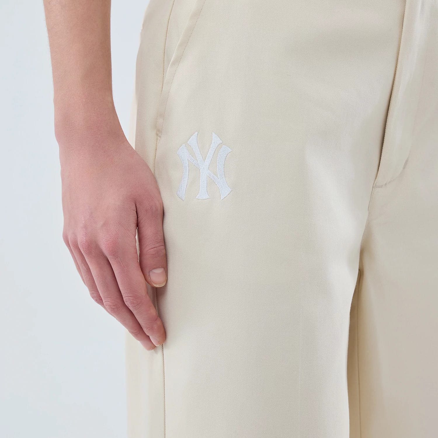 New York Yankees Womens MLB Cream Chino Trousers-kentox