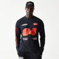 Red Bull Racing Graphic Black Long Sleeve T-Shirt-kentox