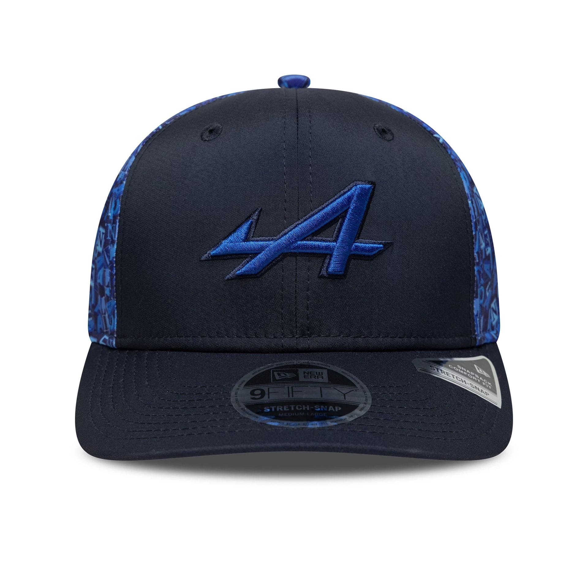 Alpine Racing All Over Print Navy 9FIFTY Stretch Snap Cap-kentox