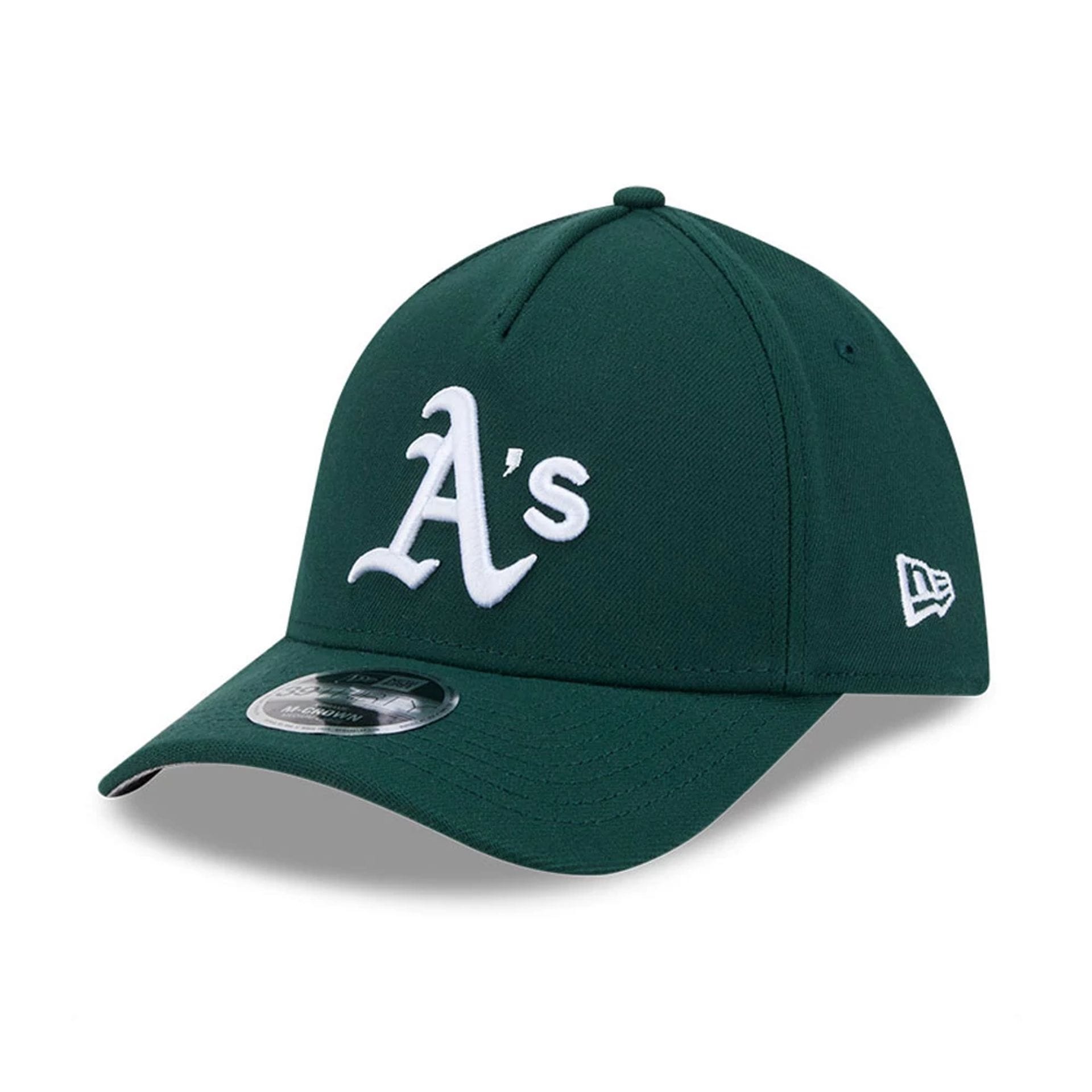 Athletics MLB Dark Green 39THIRTY M-Crown A-Frame Stretch Fit Cap-kentox
