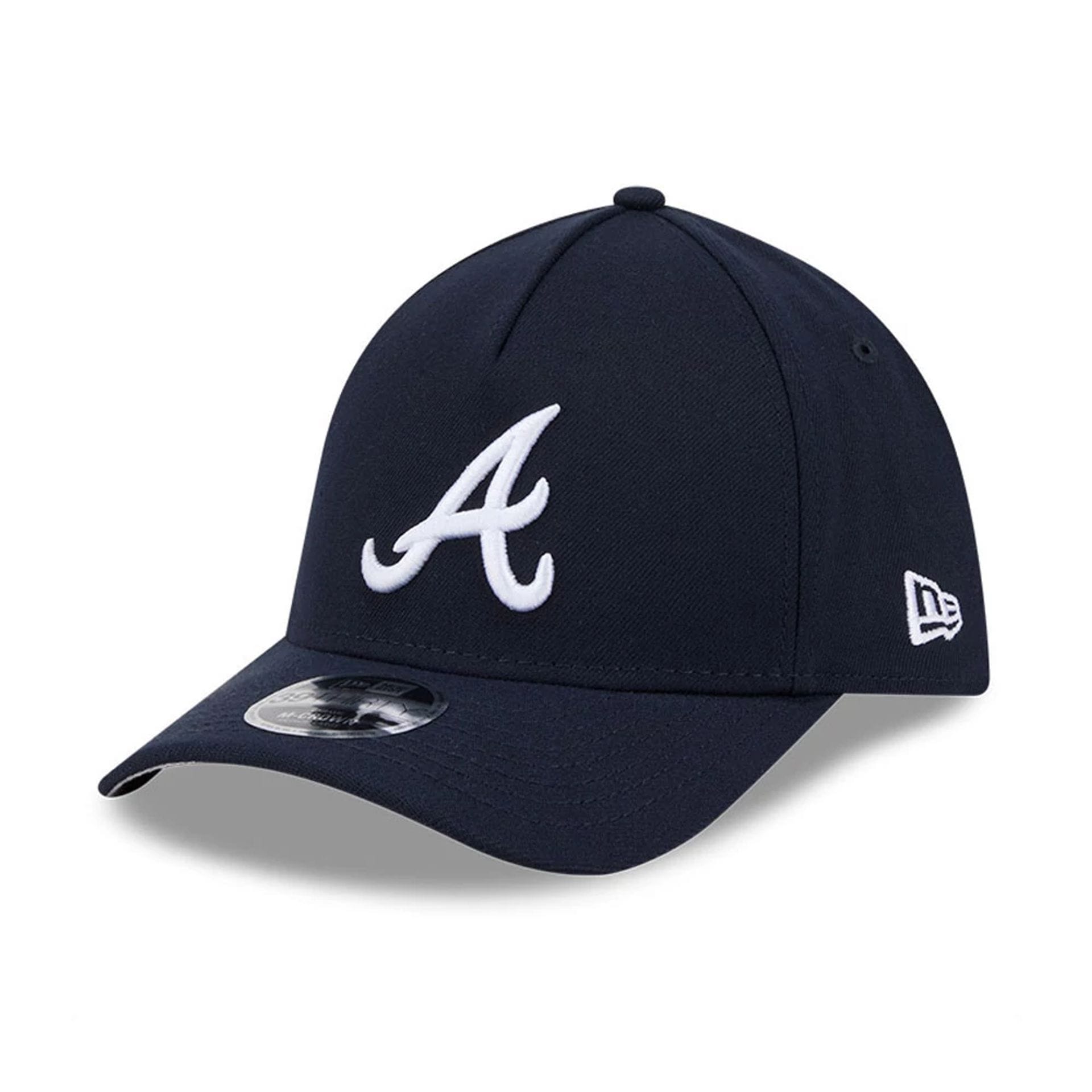 Atlanta Braves MLB Navy 39THIRTY M-Crown A-Frame Stretch Fit Cap-kentox