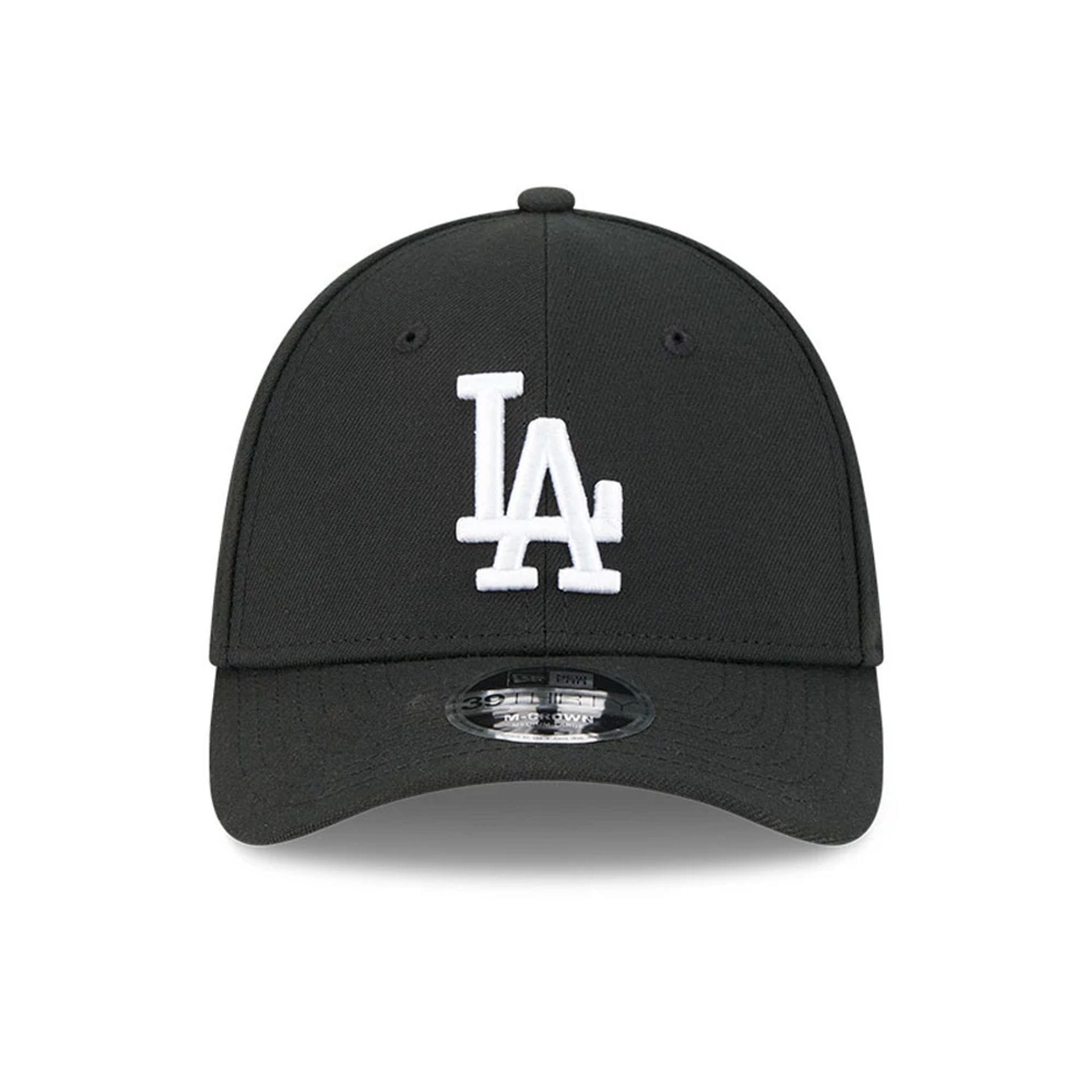 LA Dodgers MLB Black 39THIRTY M-Crown Stretch Fit Cap-kentox