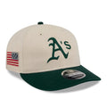 Athletics MLB Americana Herringbone White Retro Crown 9FIFTY Adjustable Cap-kentox