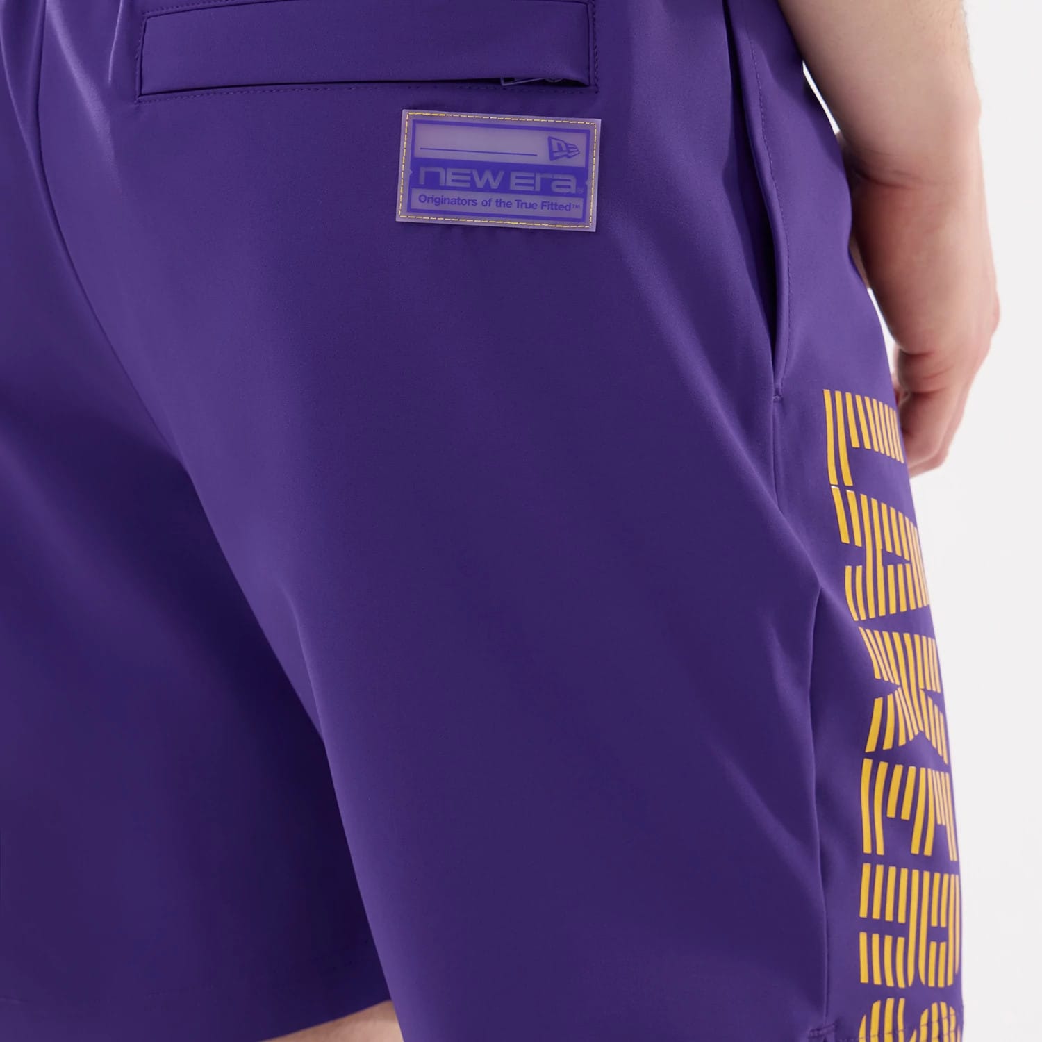 LA Lakers NBA Match Purple Oversized Shorts-kentox