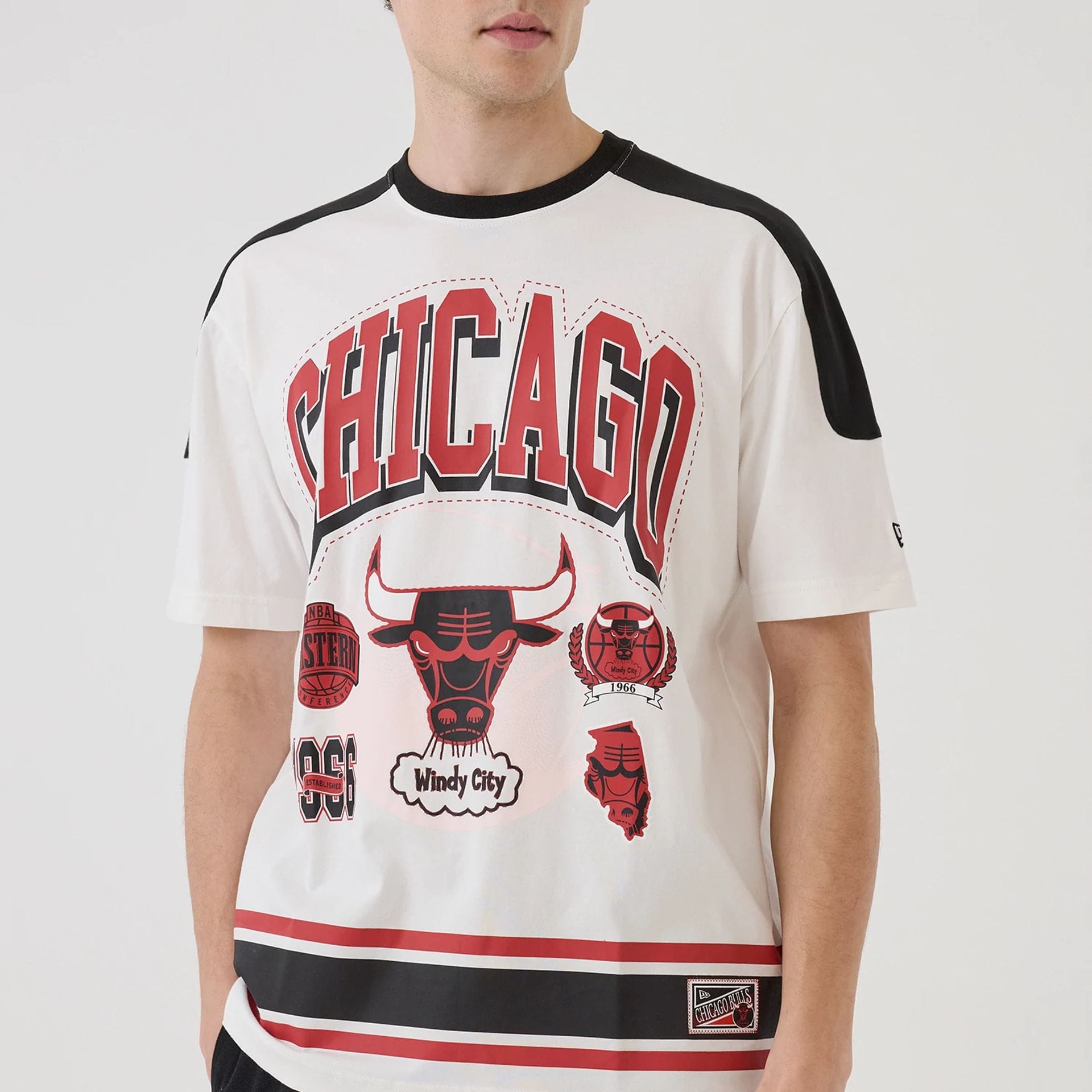 Chicago Bulls NBA Sport Classic White T-Shirt-kentox