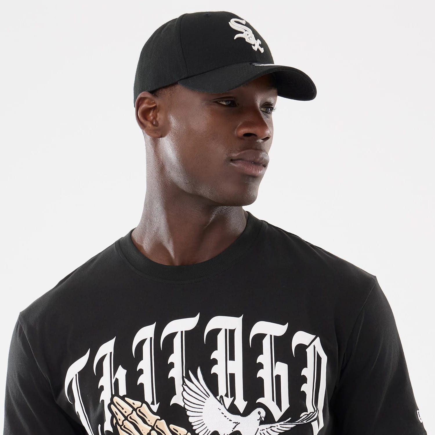 Chicago White Sox MLB Script Graphic Black T-Shirt-kentox