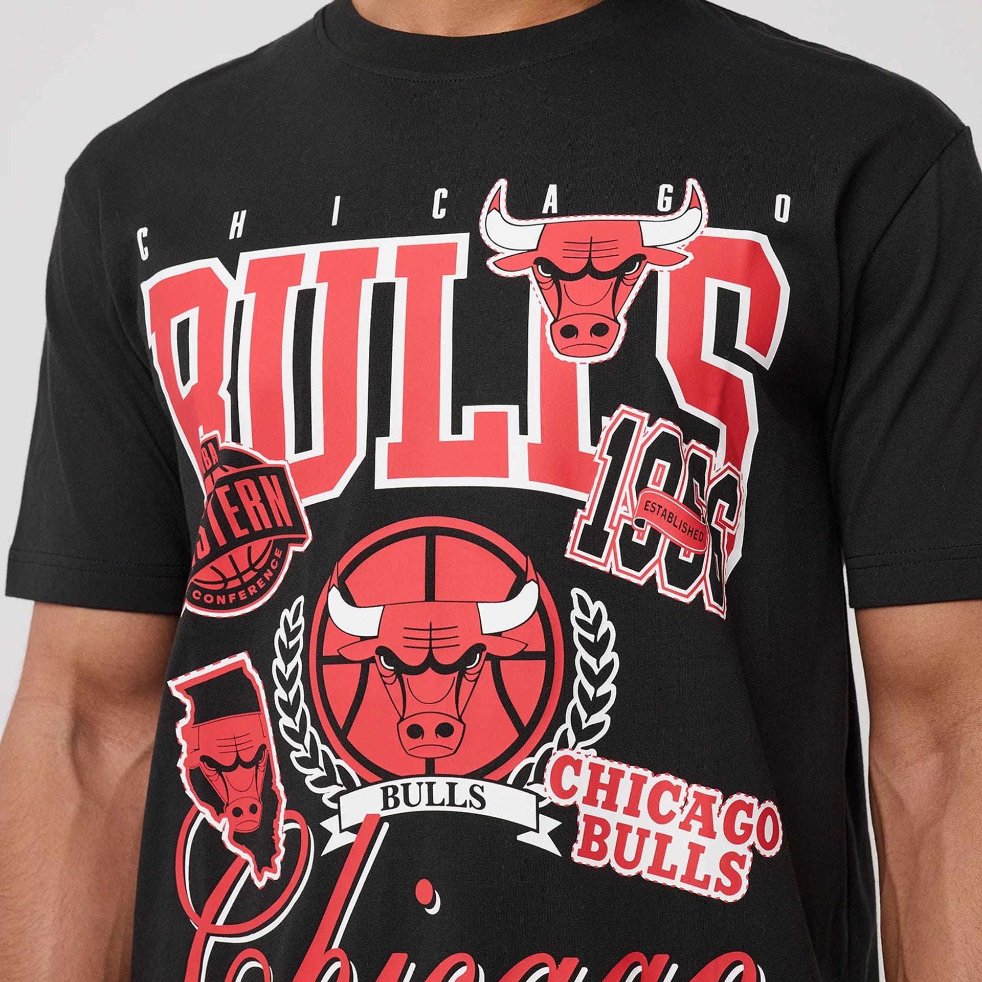 Chicago Bulls NBA Sport Classic Black T-Shirt-kentox