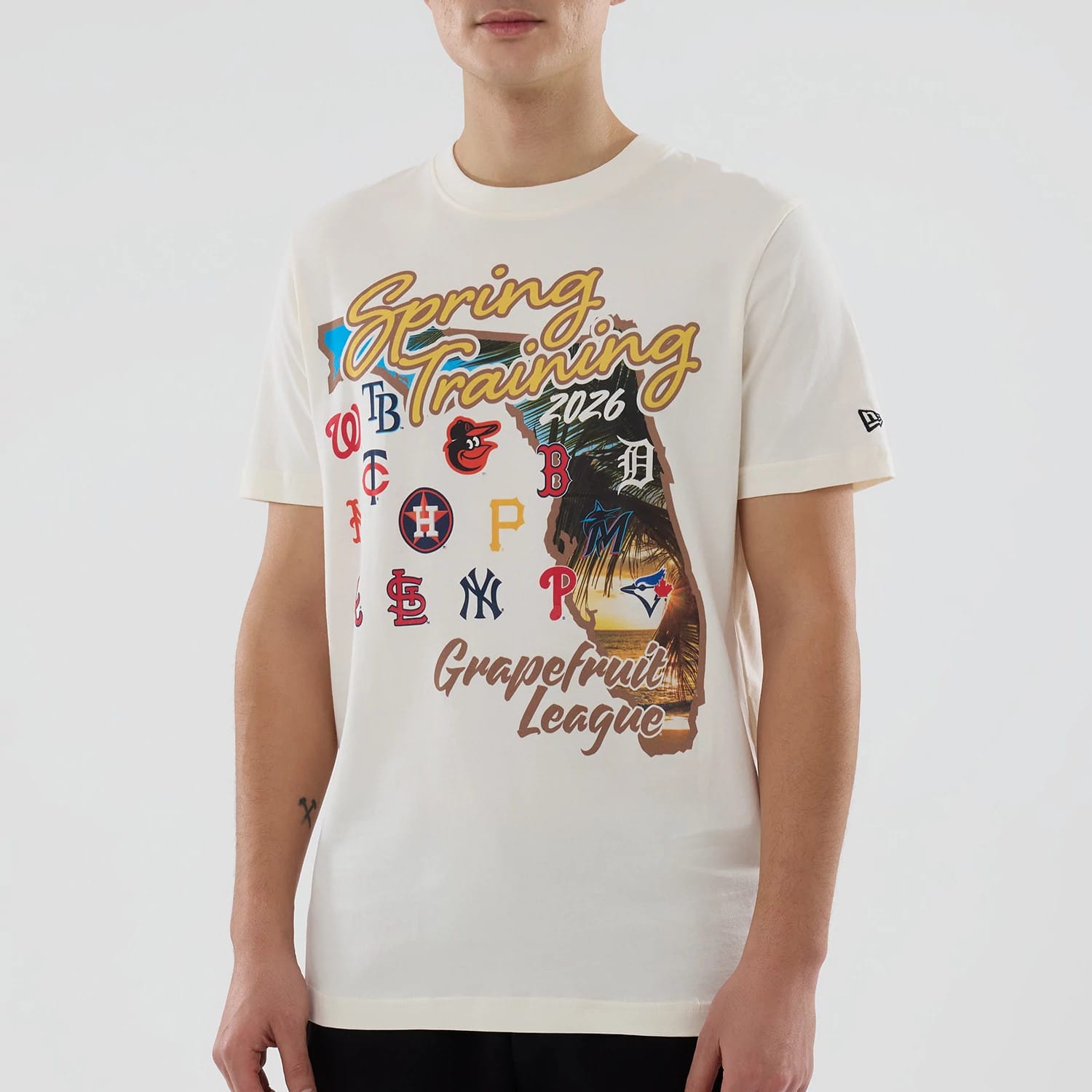 Grapefruit League Logo MLB Spring Training 2026 Cream T-Shirt-kentox