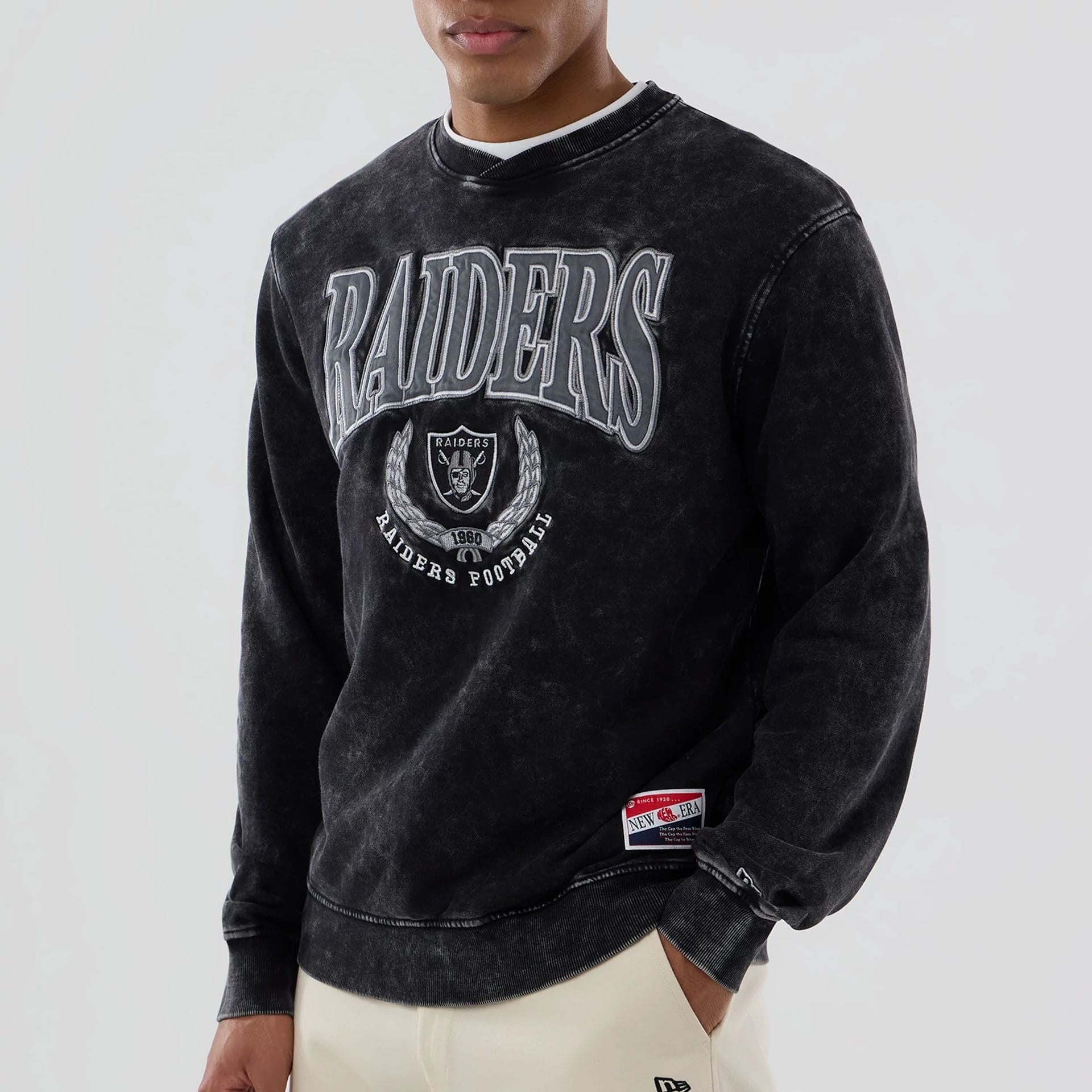 Las Vegas Raiders NFL Black Crew Neck Sweater-kentox
