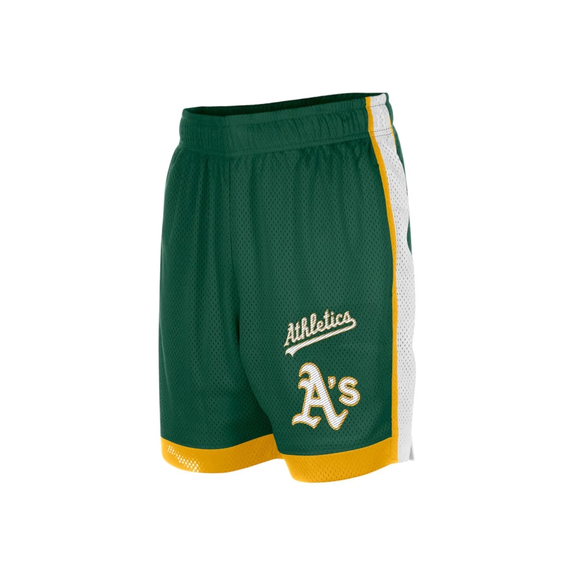 Athletics MLB Dark Green Mesh Shorts-kentox