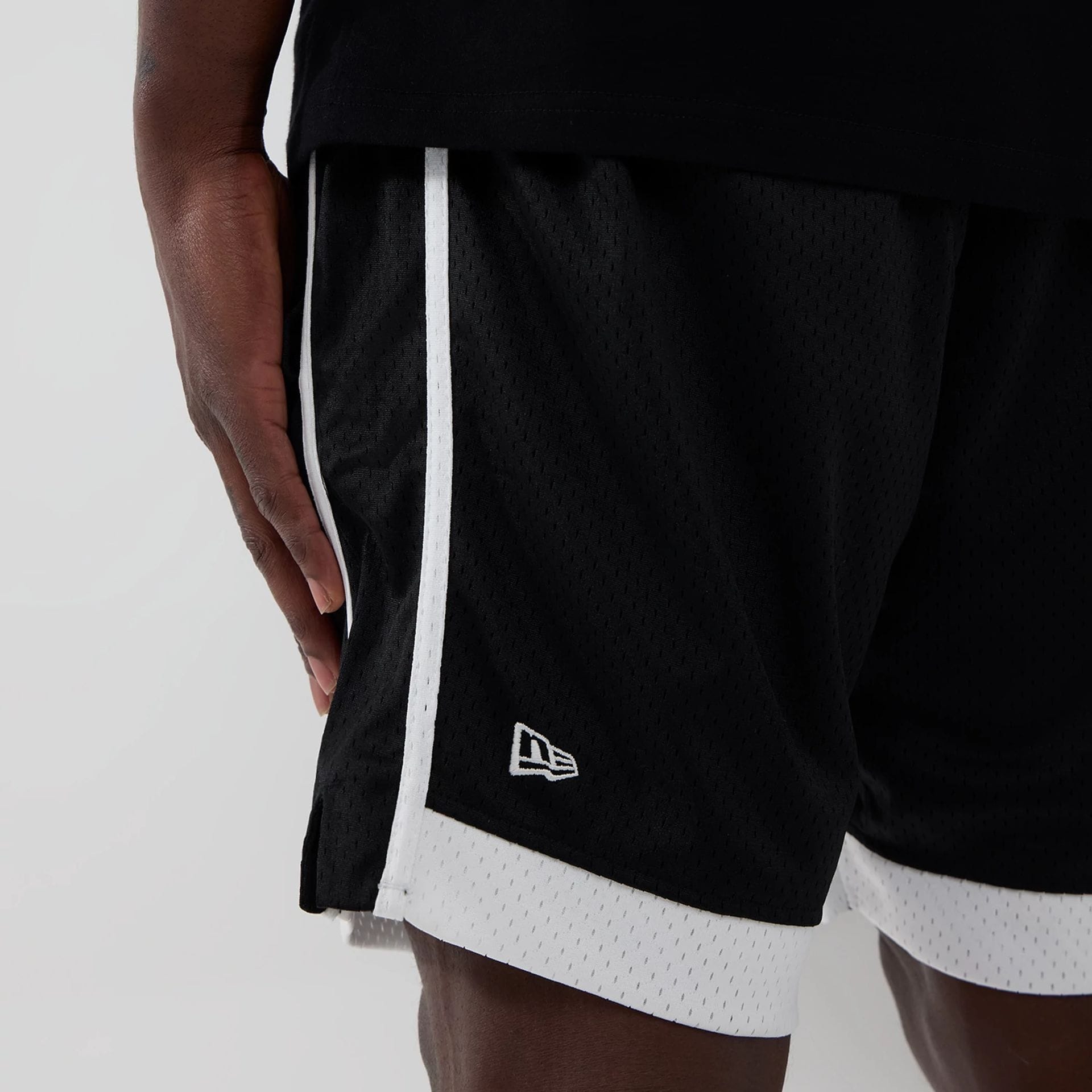 Chicago Bulls NBA Black Mesh Shorts-kentox