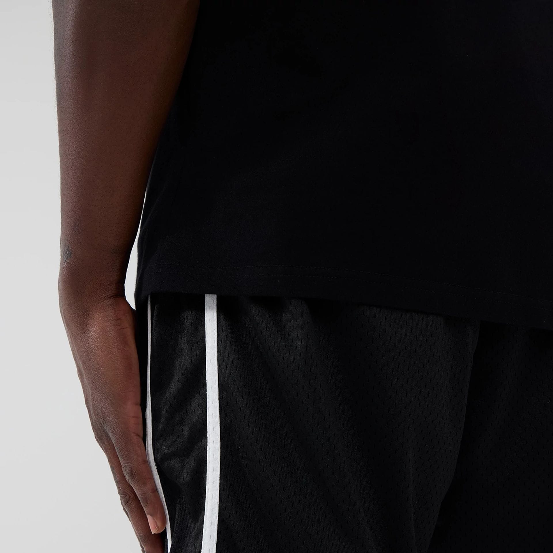 Chicago Bulls NBA Black Mesh Shorts-kentox