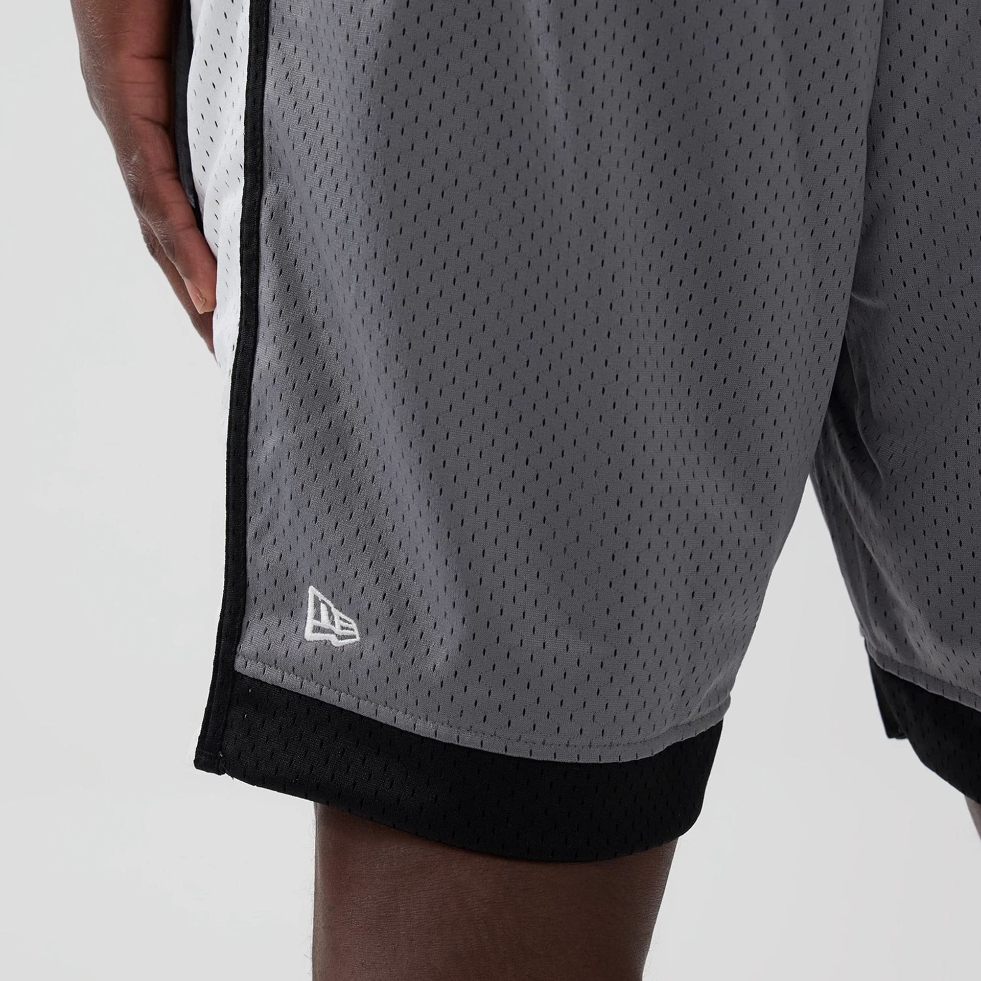 Las Vegas Raiders NFL Grey Mesh Shorts-kentox