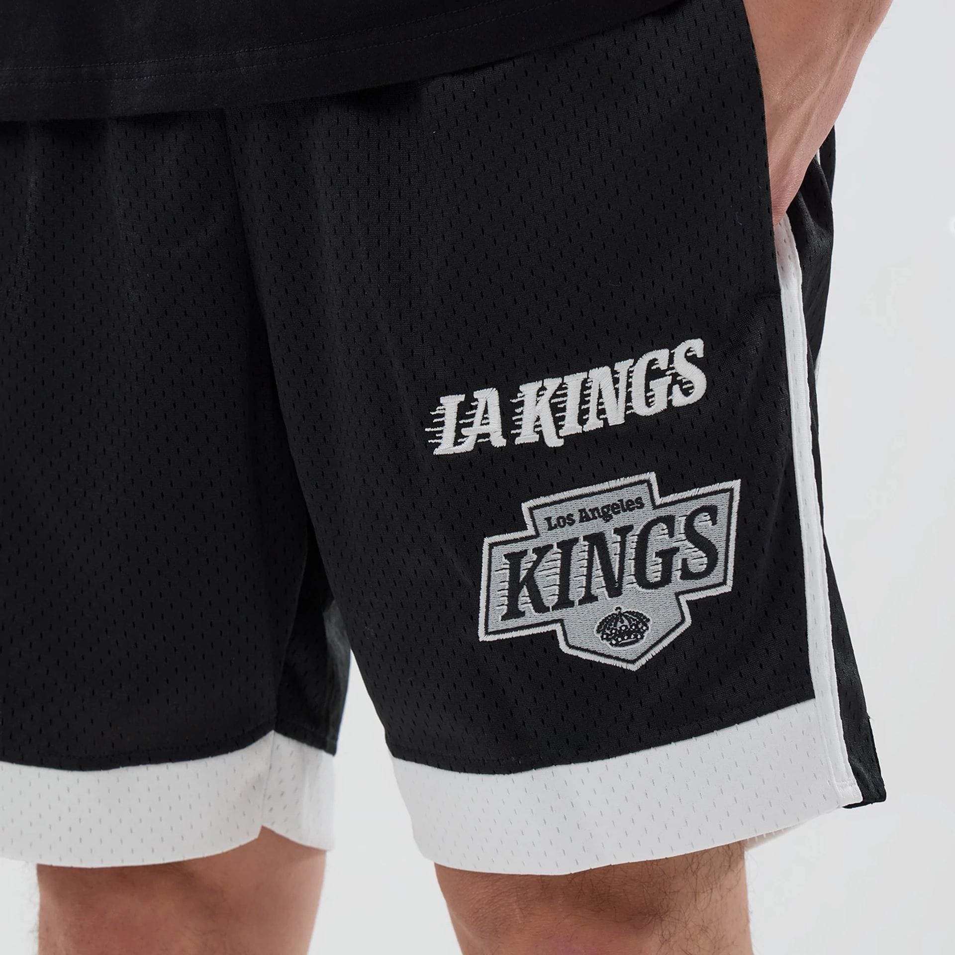 LA Kings NHL Black Mesh Shorts-kentox