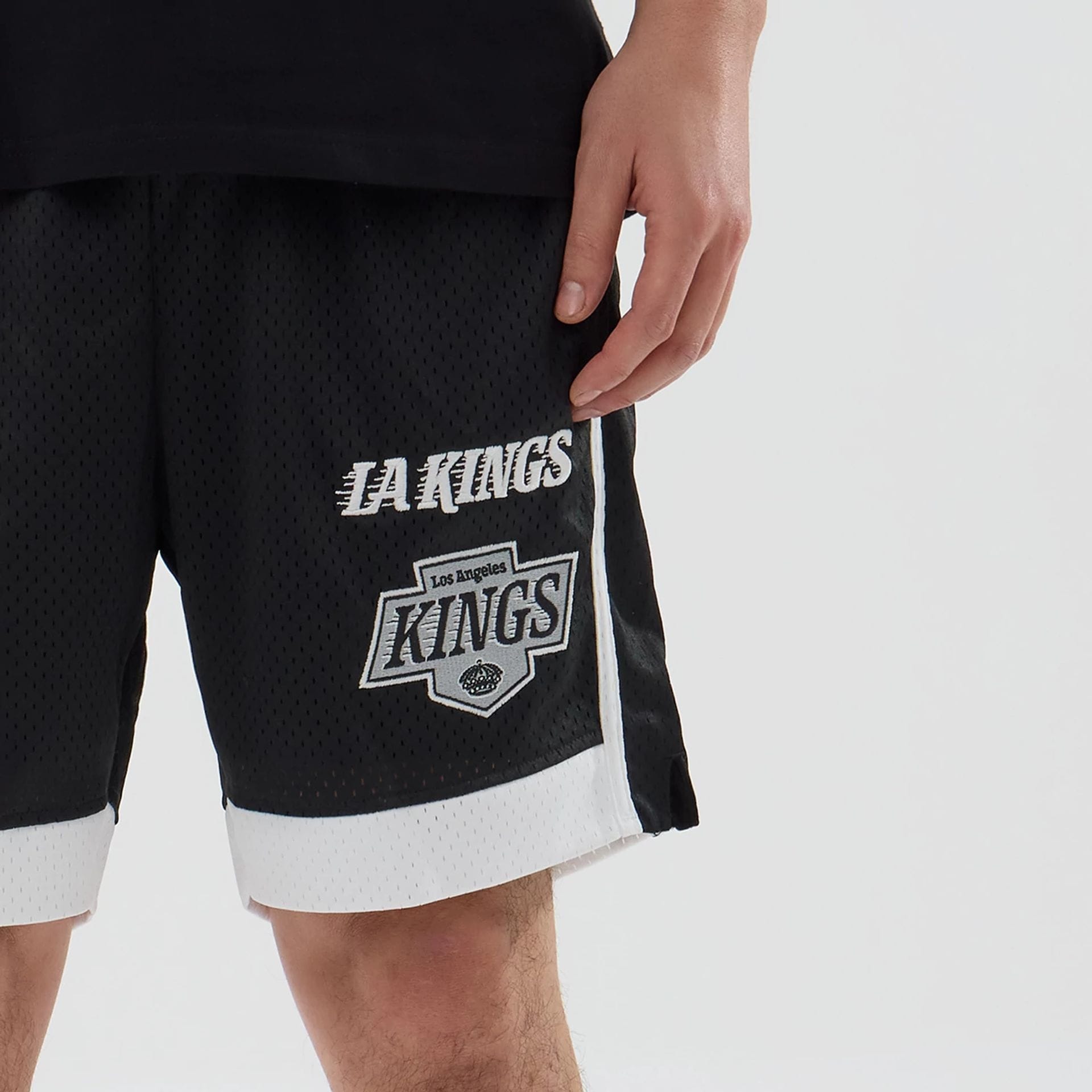 LA Kings NHL Black Mesh Shorts-kentox
