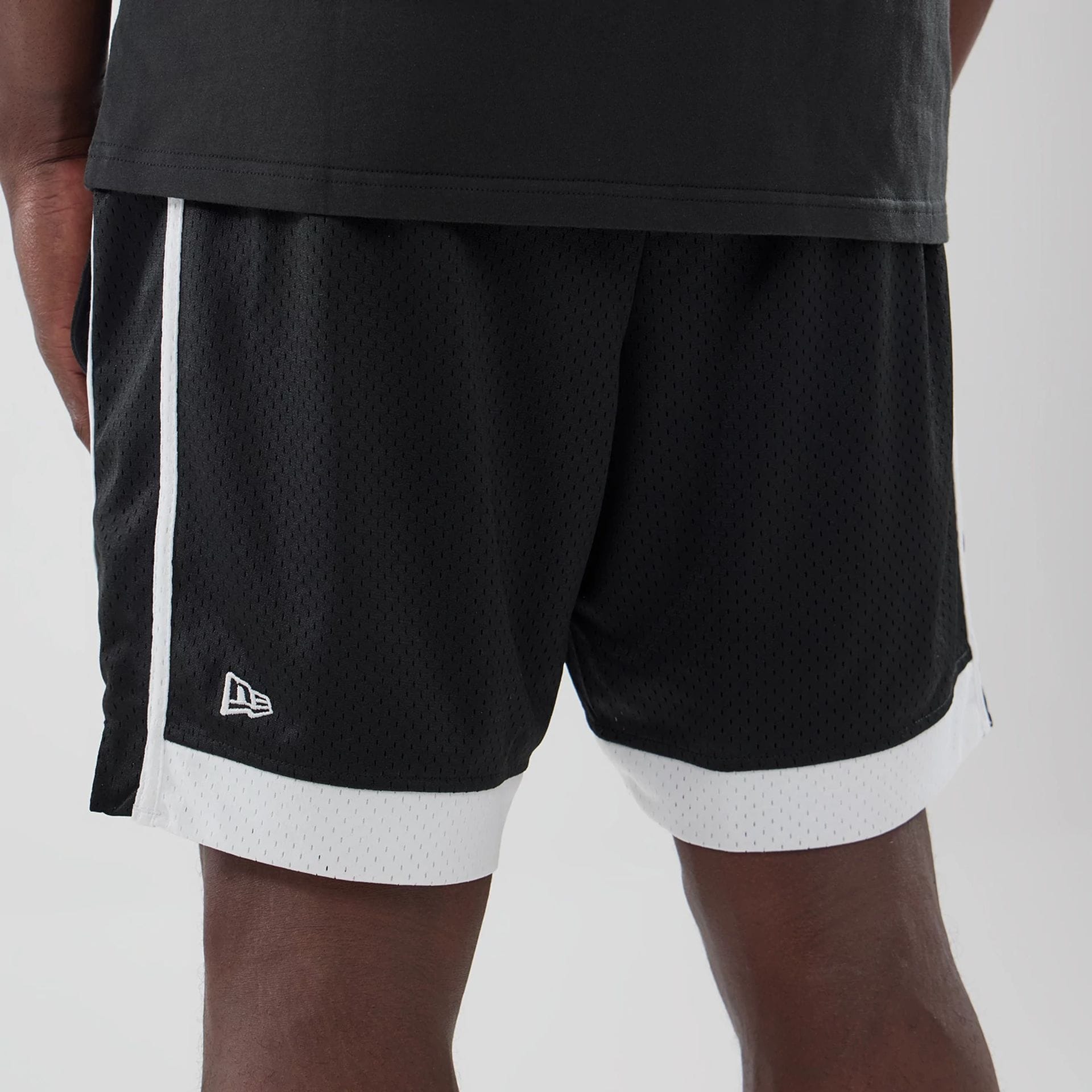LA Dodgers MLB Black Mesh Shorts-kentox