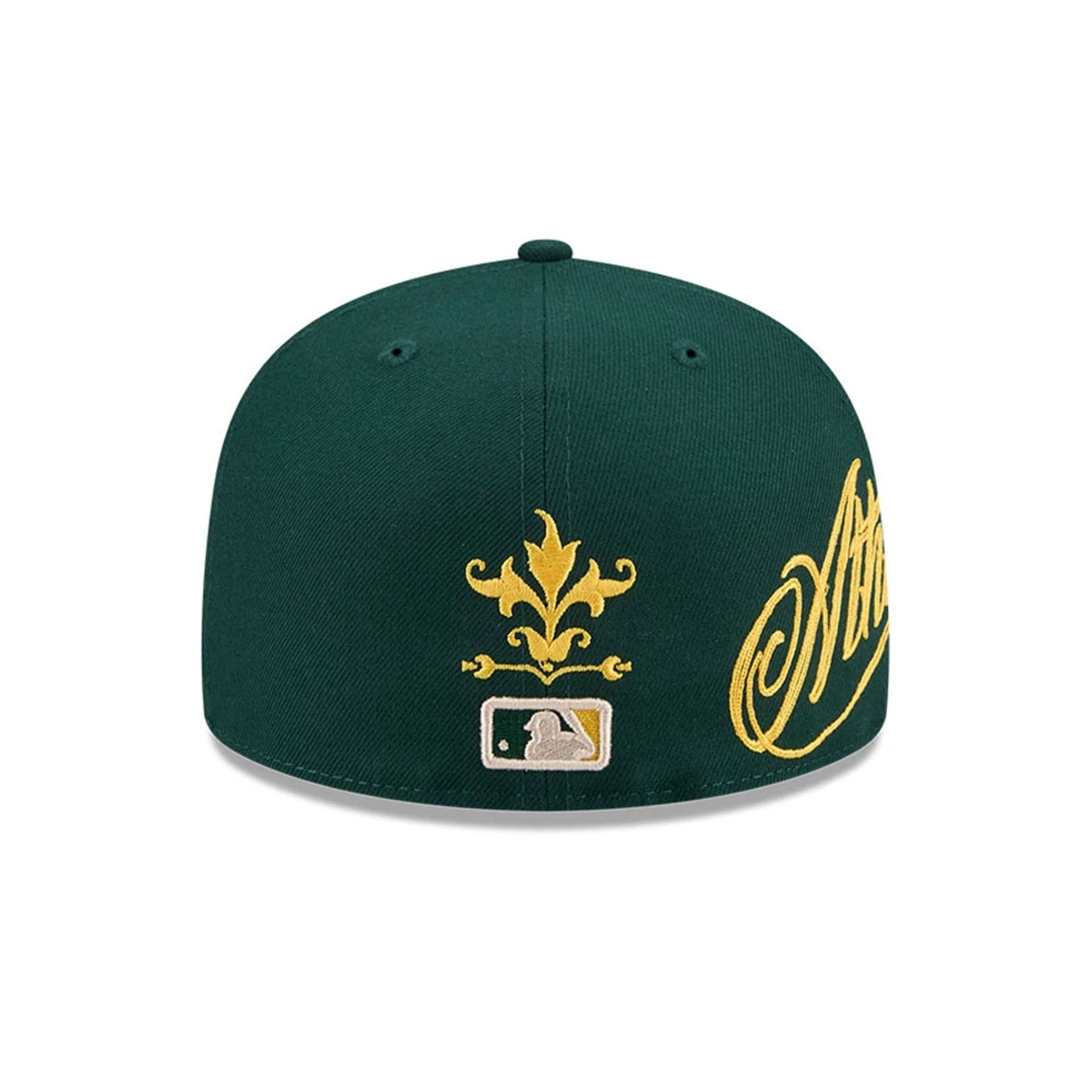 Athletics MLB Script Dark Green 59FIFTY Fitted Cap-kentox