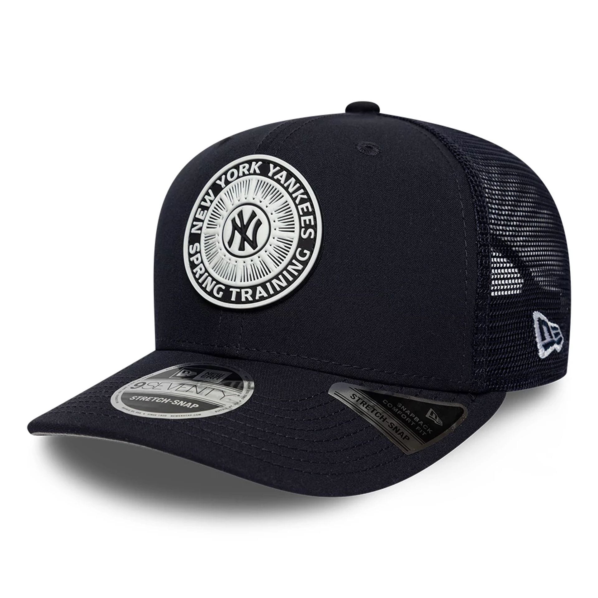 New York Yankees MLB Circles Navy 9SEVENTY Stretch Snap Adjustable Cap-kentox
