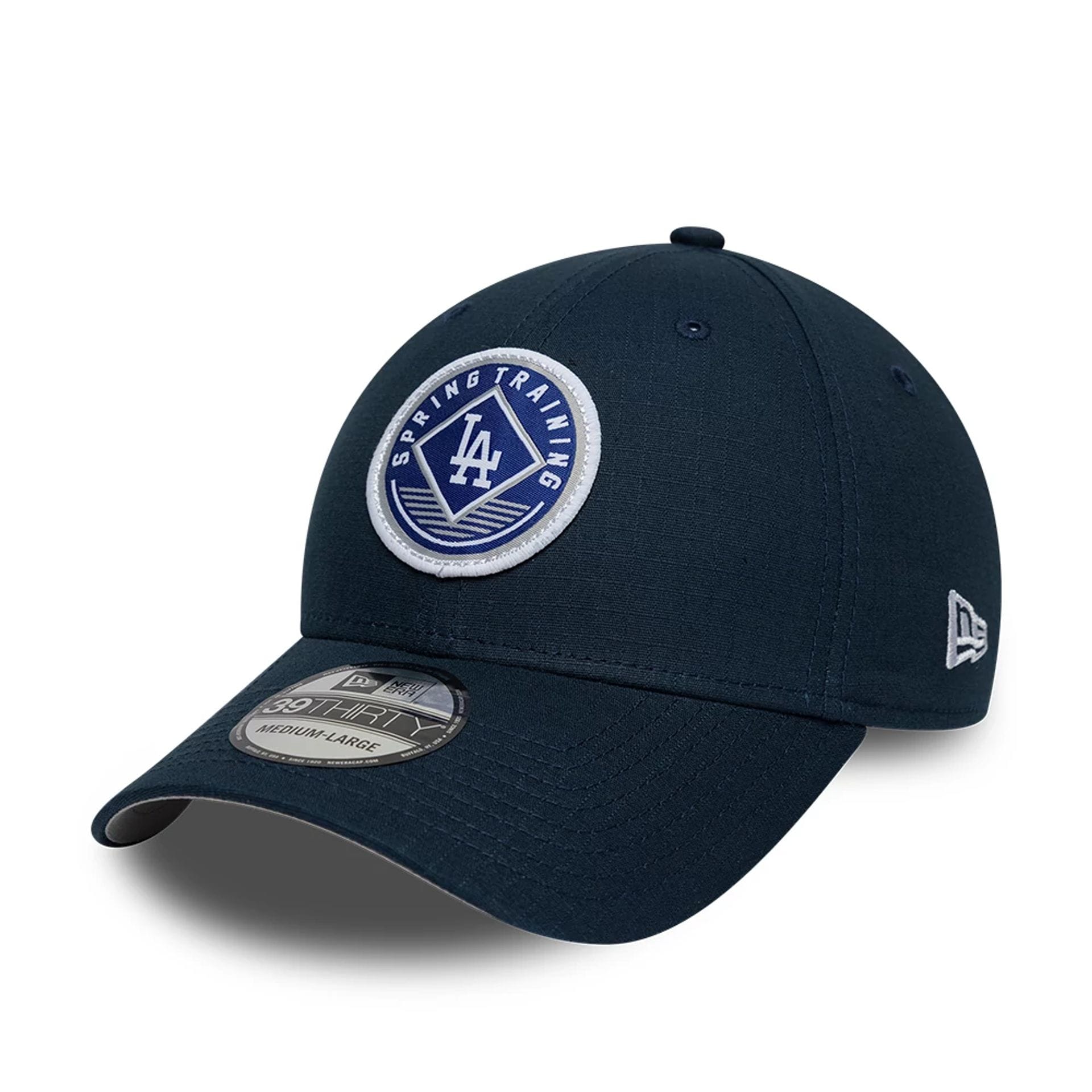 LA Dodgers MLB Ripstop Dark Blue 39THIRTY Stretch Fit Cap-kentox