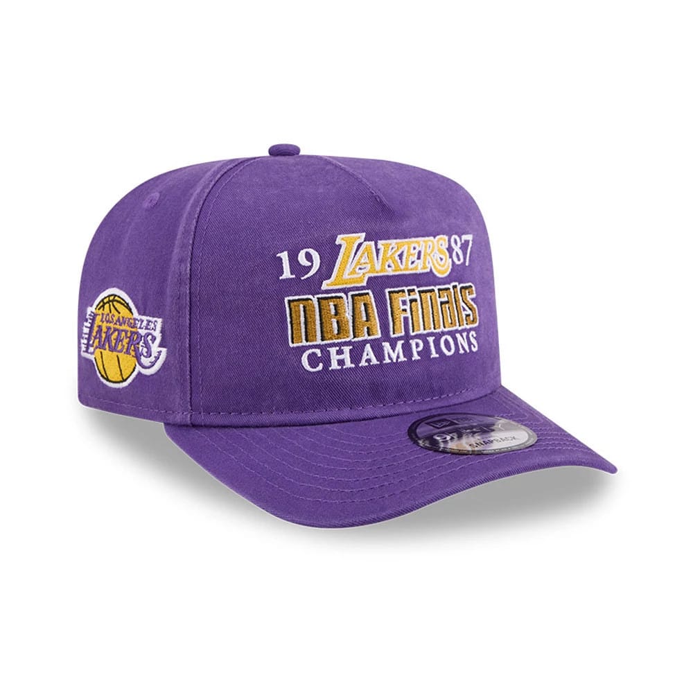 LA Lakers NBA Historic Purple 9FIFTY A-Frame Snapback Adjustable Cap-kentox