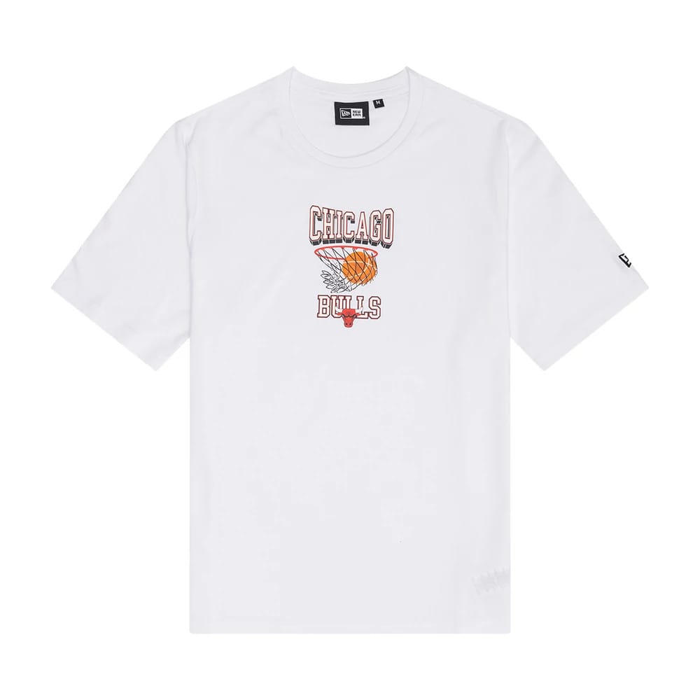 Chicago Bulls NBA Graphic White T-Shirt-kentox