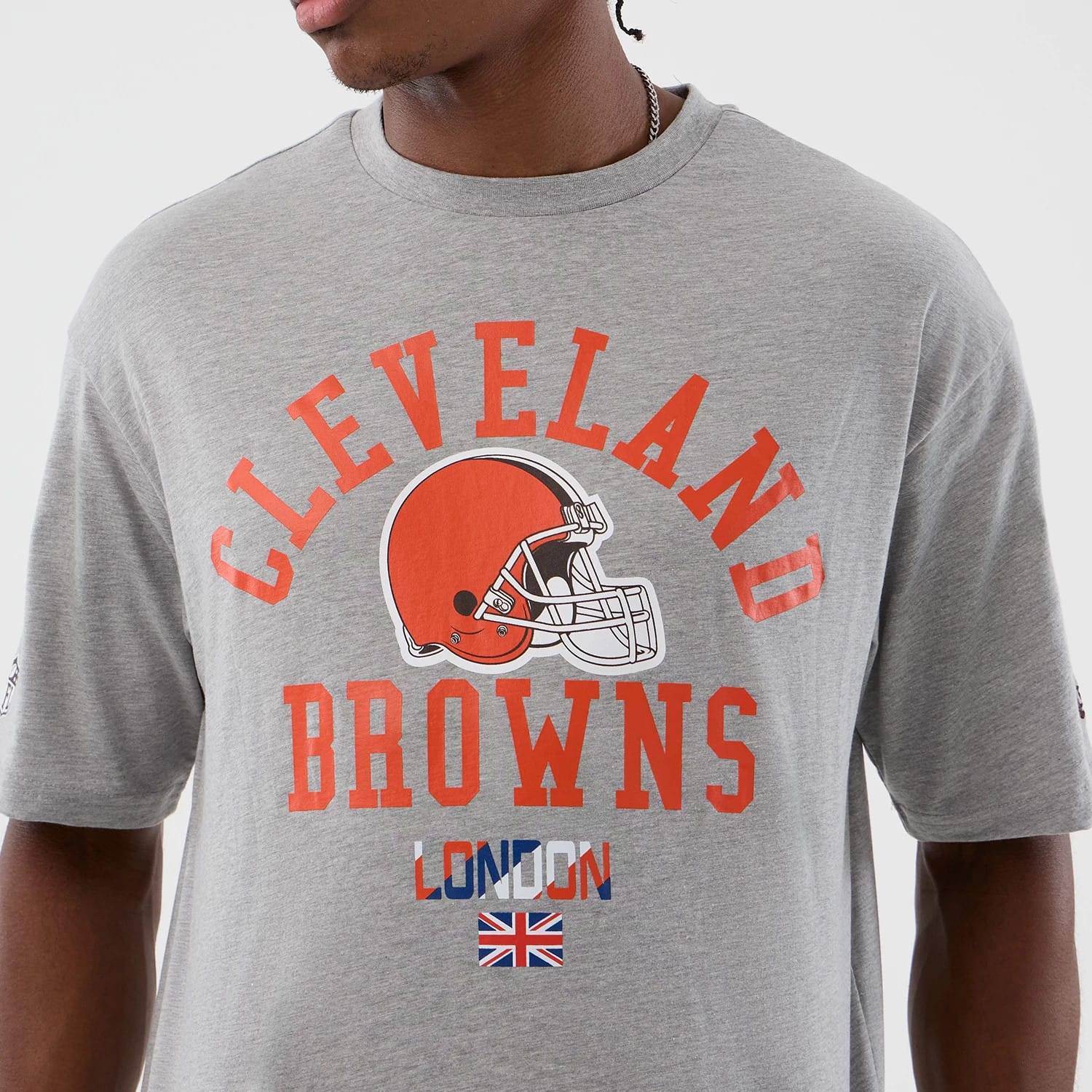 Cleveland Browns NFL International Series Games Grey Oversized T-Shirt-kentox