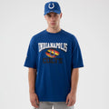 Indianapolis Colts NFL International Series Games Blue Oversized T-Shirt-kentox