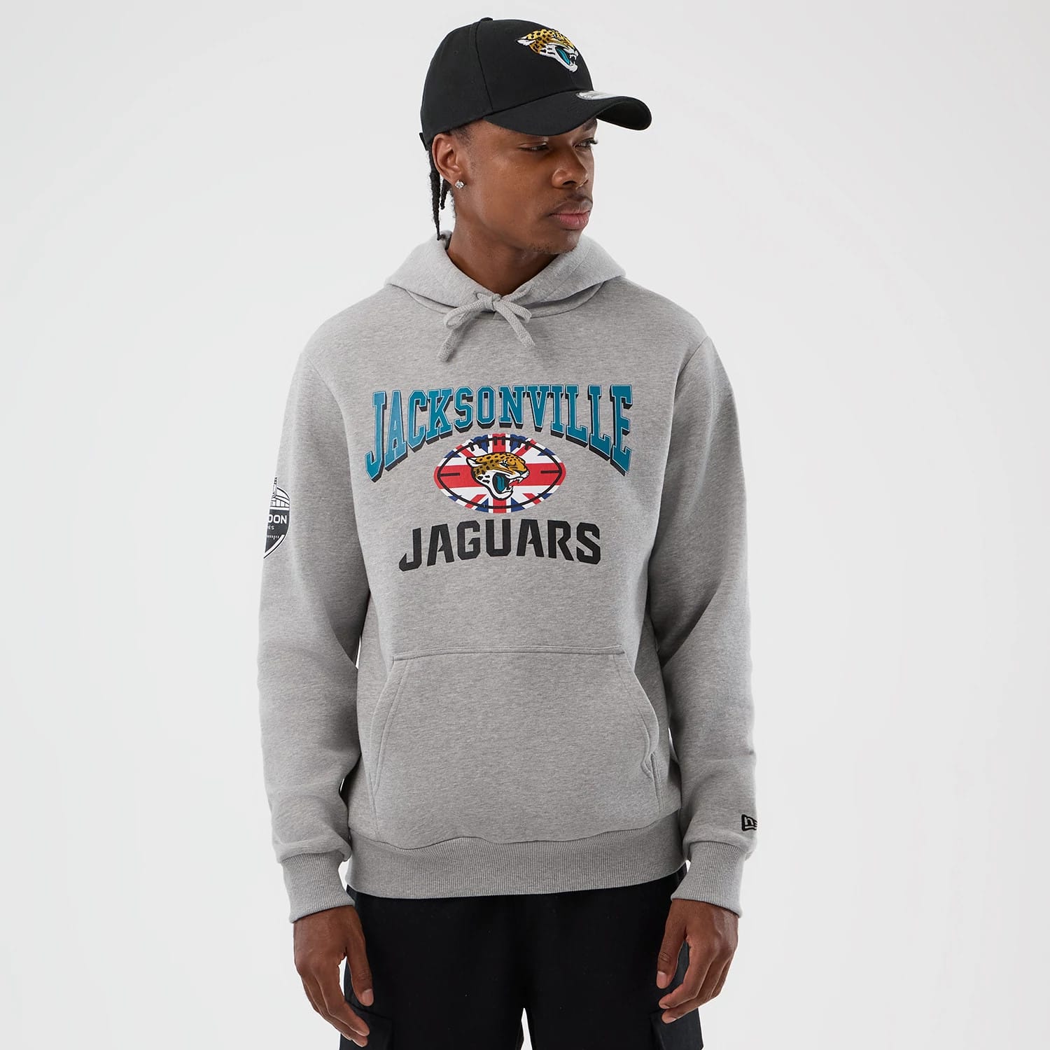 Jacksonville Jaguars NFL International Series Games Grey Pullover Hoodie-kentox
