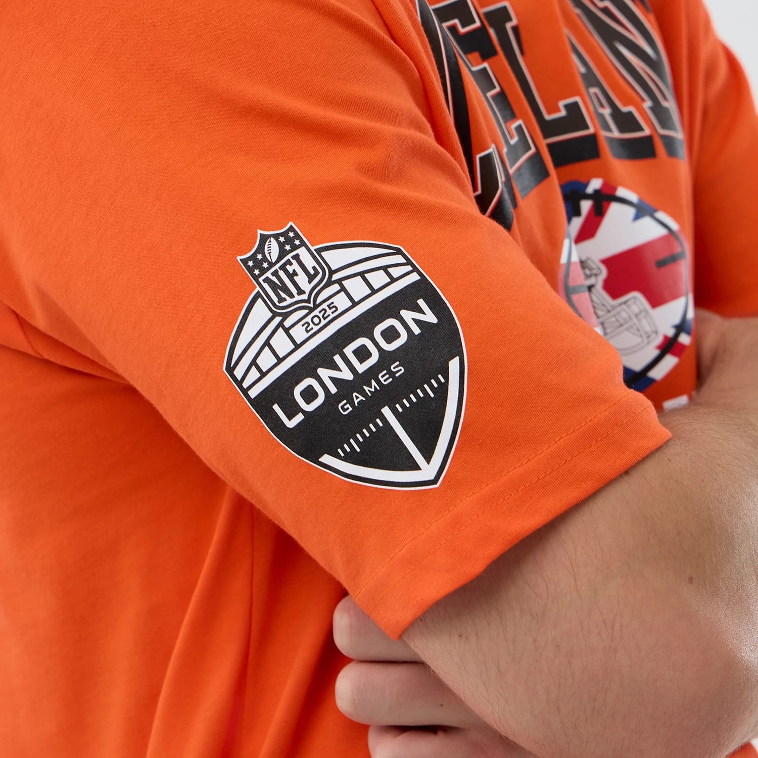 Cleveland Browns NFL International Series Games Orange Oversized T-Shirt-kentox