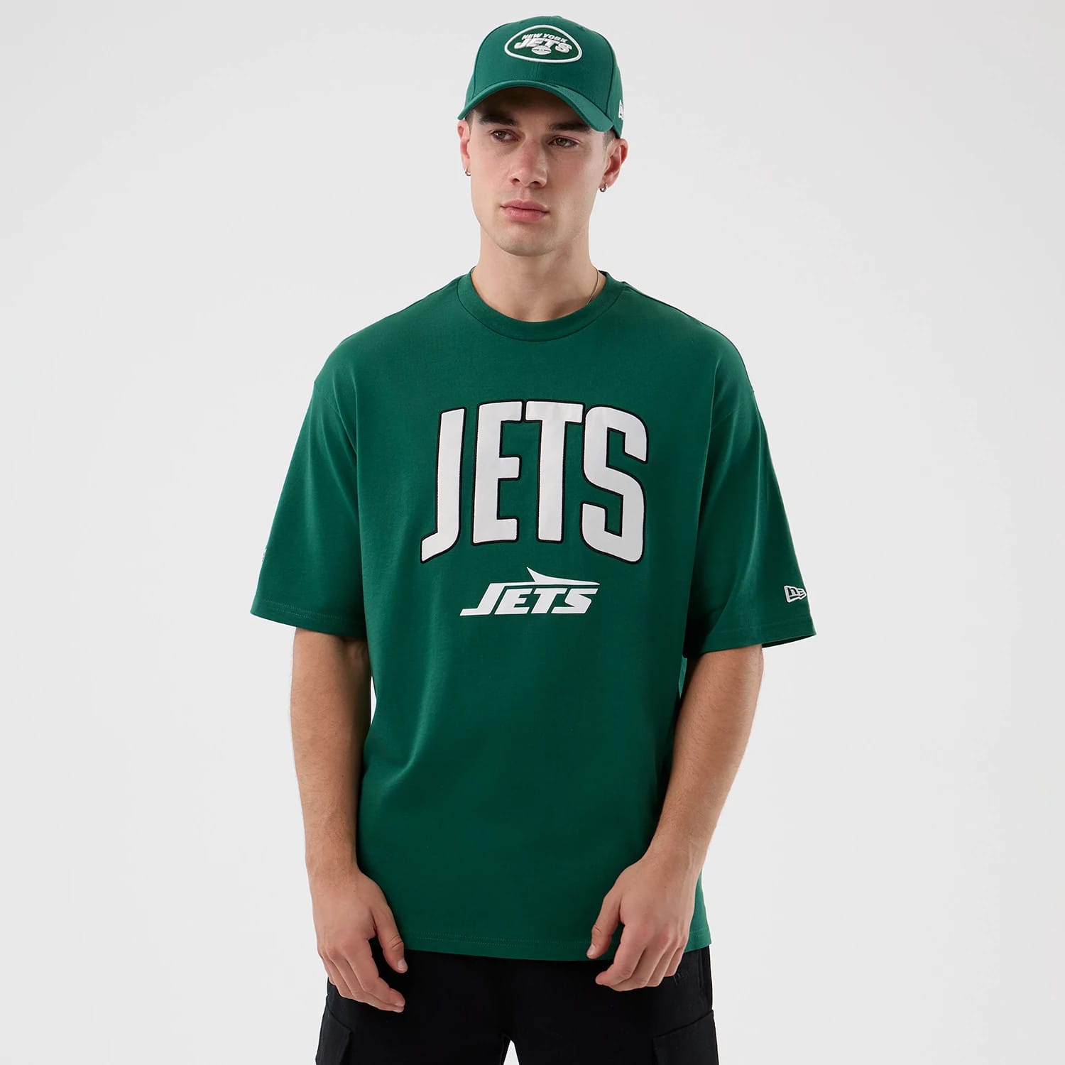New York Jets NFL International Series Games Green Oversized T-Shirt-kentox