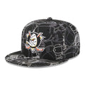 Anaheim Ducks NHL Cap Scramble Black 59FIFTY Fitted Cap-kentox