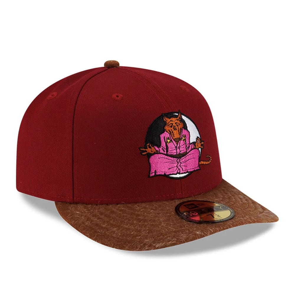 Teenage Mutant Ninja Turtles Splinter Dark Red 59FIFTY Fitted Cap-kentox