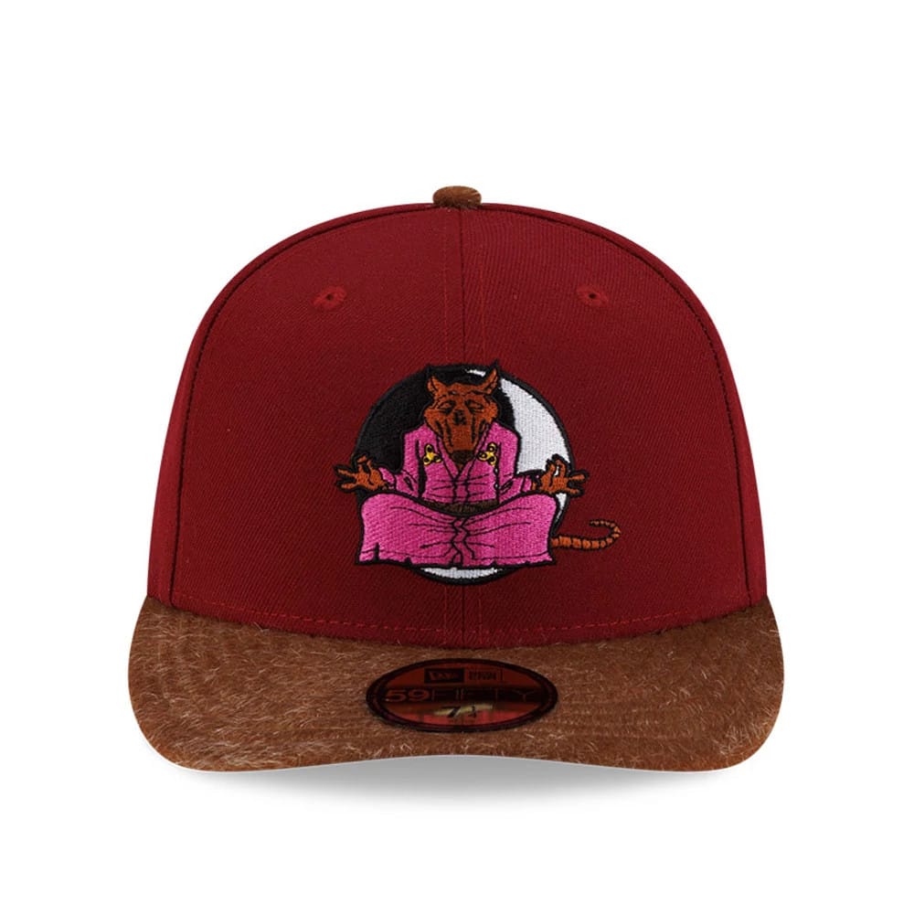 Teenage Mutant Ninja Turtles Splinter Dark Red 59FIFTY Fitted Cap-kentox