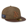 Oakland Athletics MLB Open Brown Retro Crown 59FIFTY Fitted Cap-kentox
