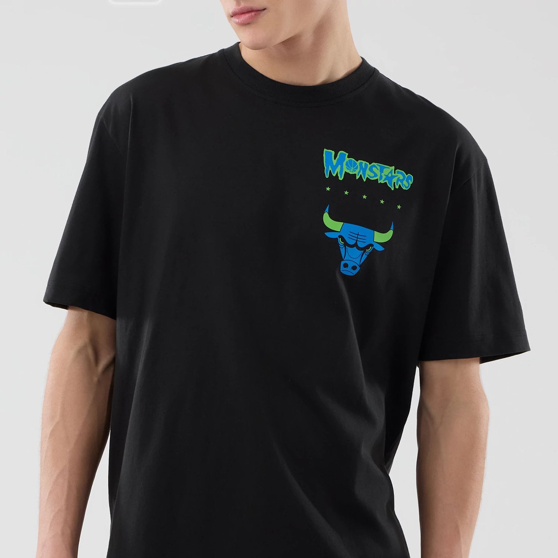 Chicago Bulls Space Jam 2 X NBA Black T-Shirt-kentox