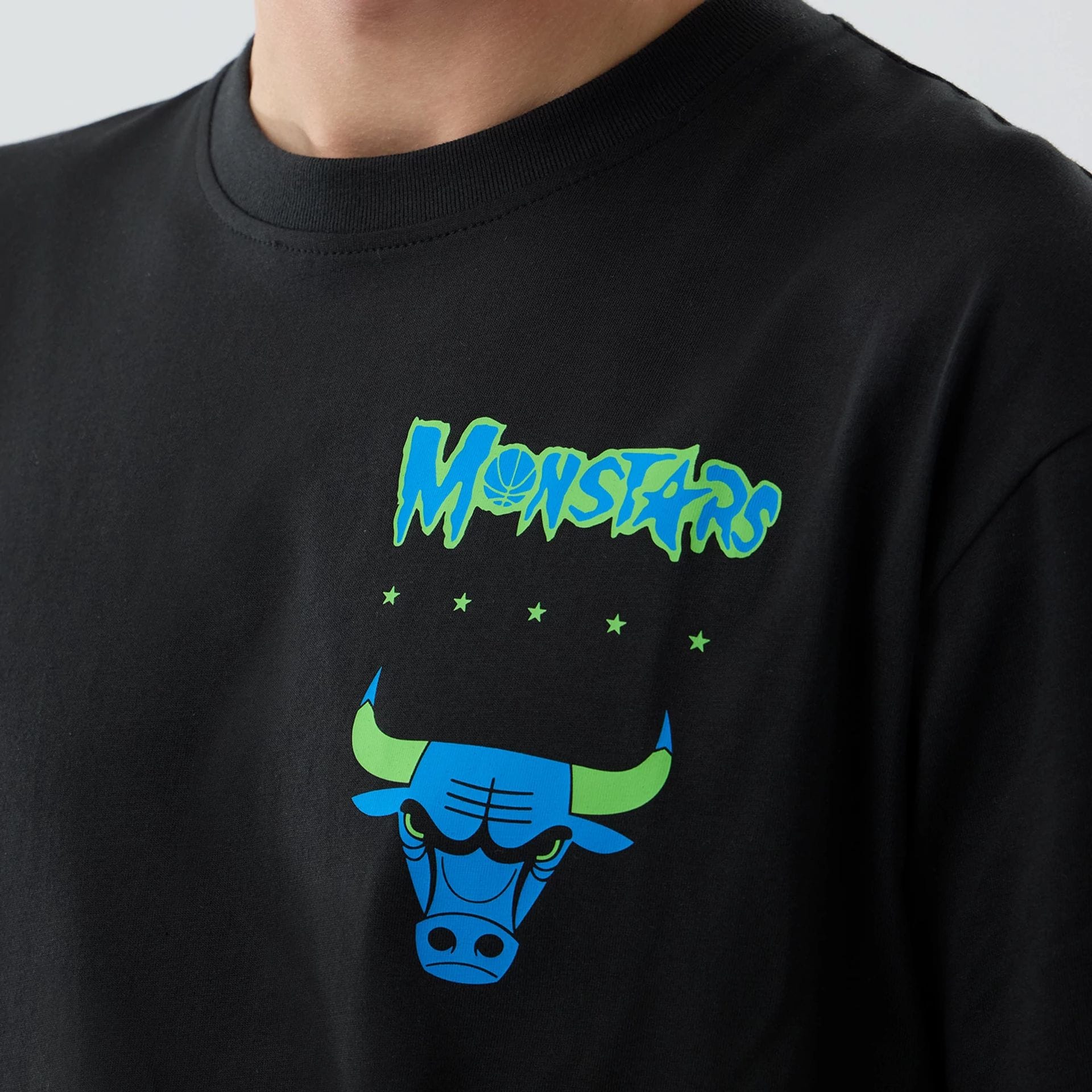 Chicago Bulls Space Jam 2 X NBA Black T-Shirt-kentox