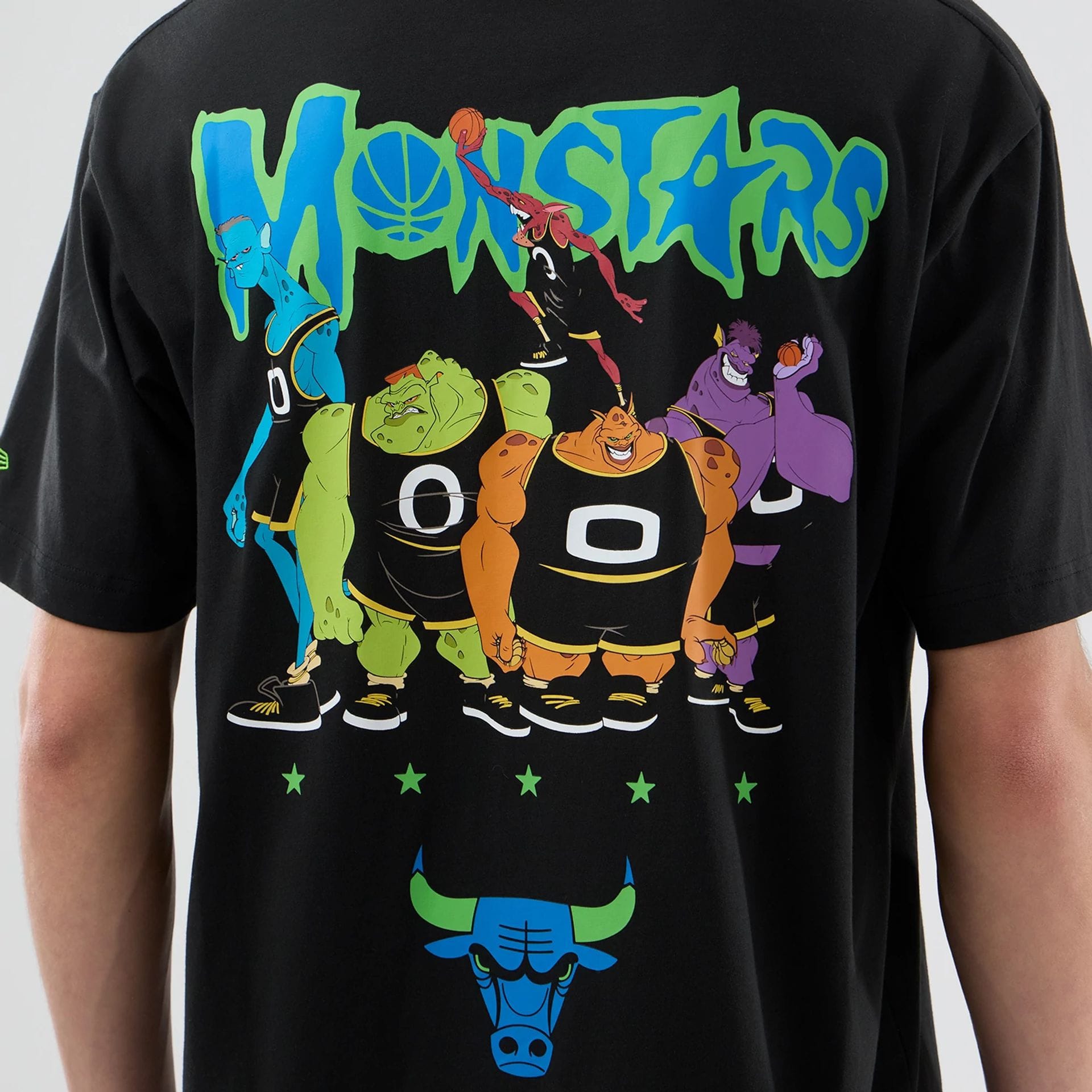 Chicago Bulls Space Jam 2 X NBA Black T-Shirt-kentox