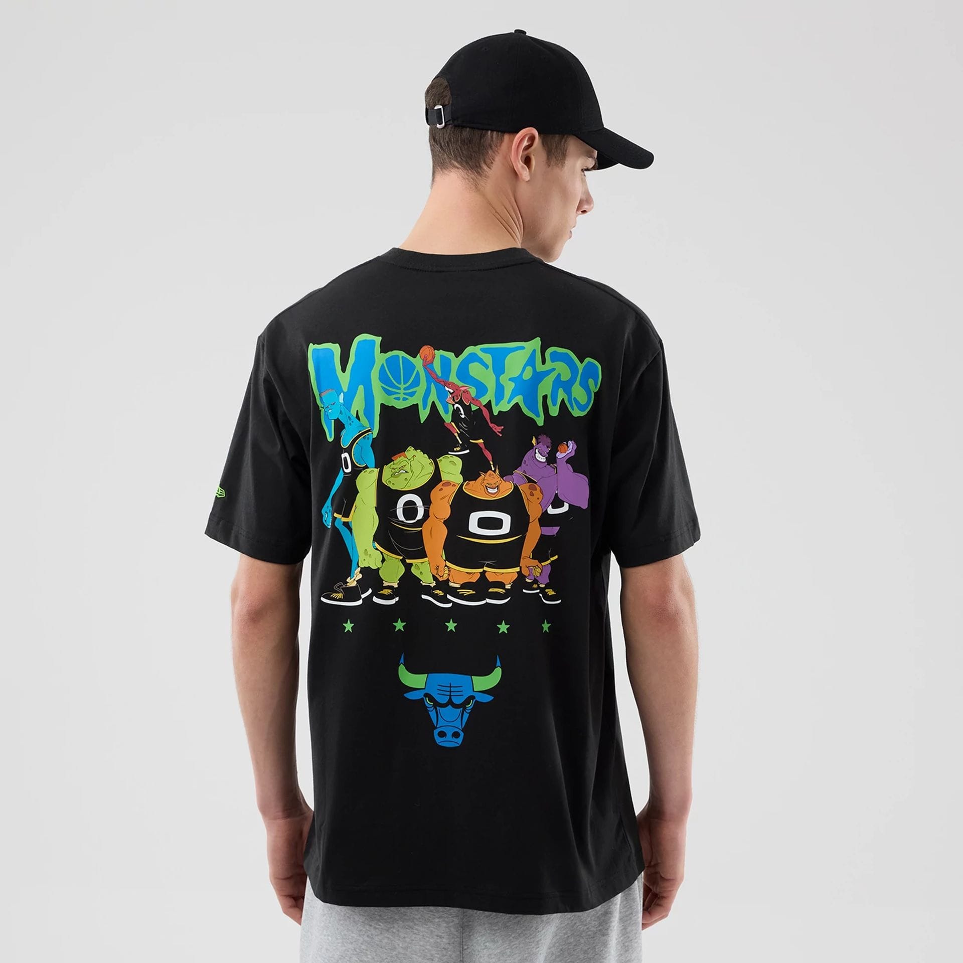 Chicago Bulls Space Jam 2 X NBA Black T-Shirt-kentox