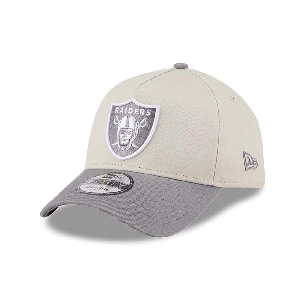 Las Vegas Raiders NFL Stone Storm Light Beige 9FORTY A-Frame Adjustable Cap-kentox