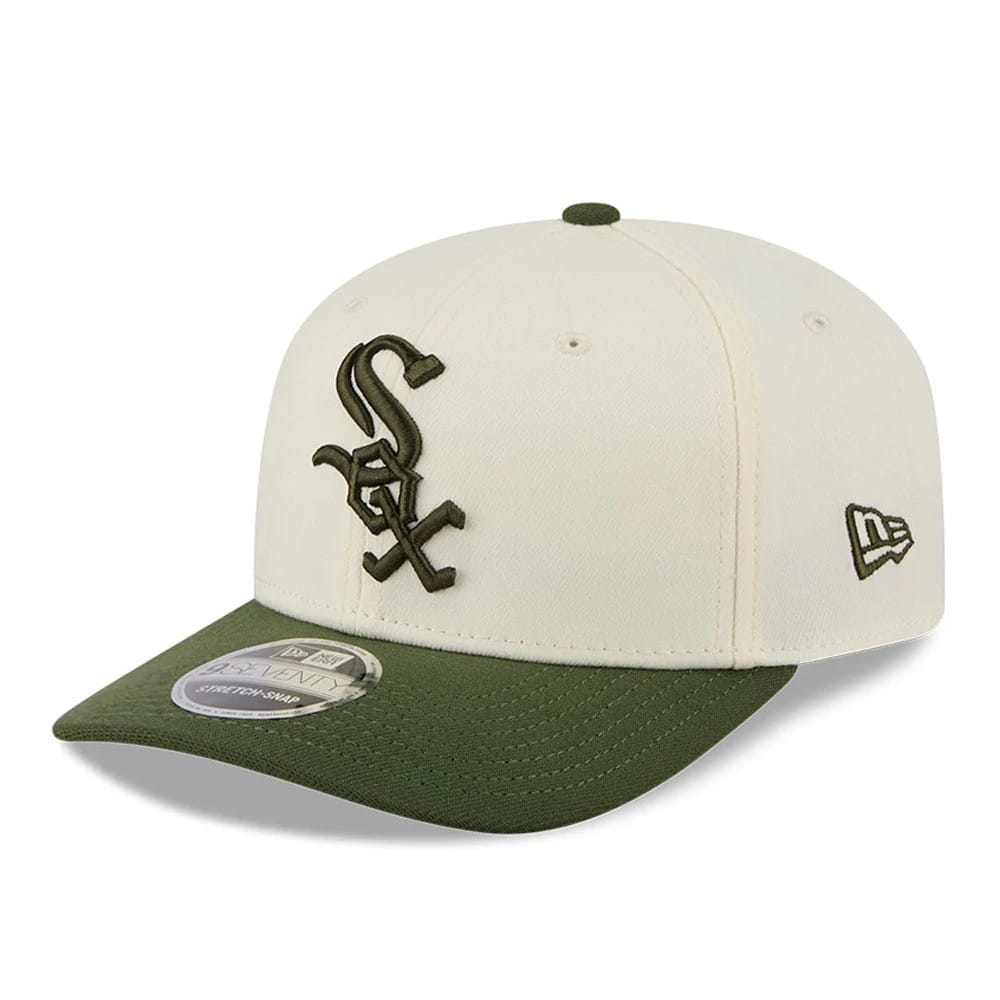 White Sox MLB Rifle Green 9SEVENTY Stretch Snap Adjustable Cap-kentox