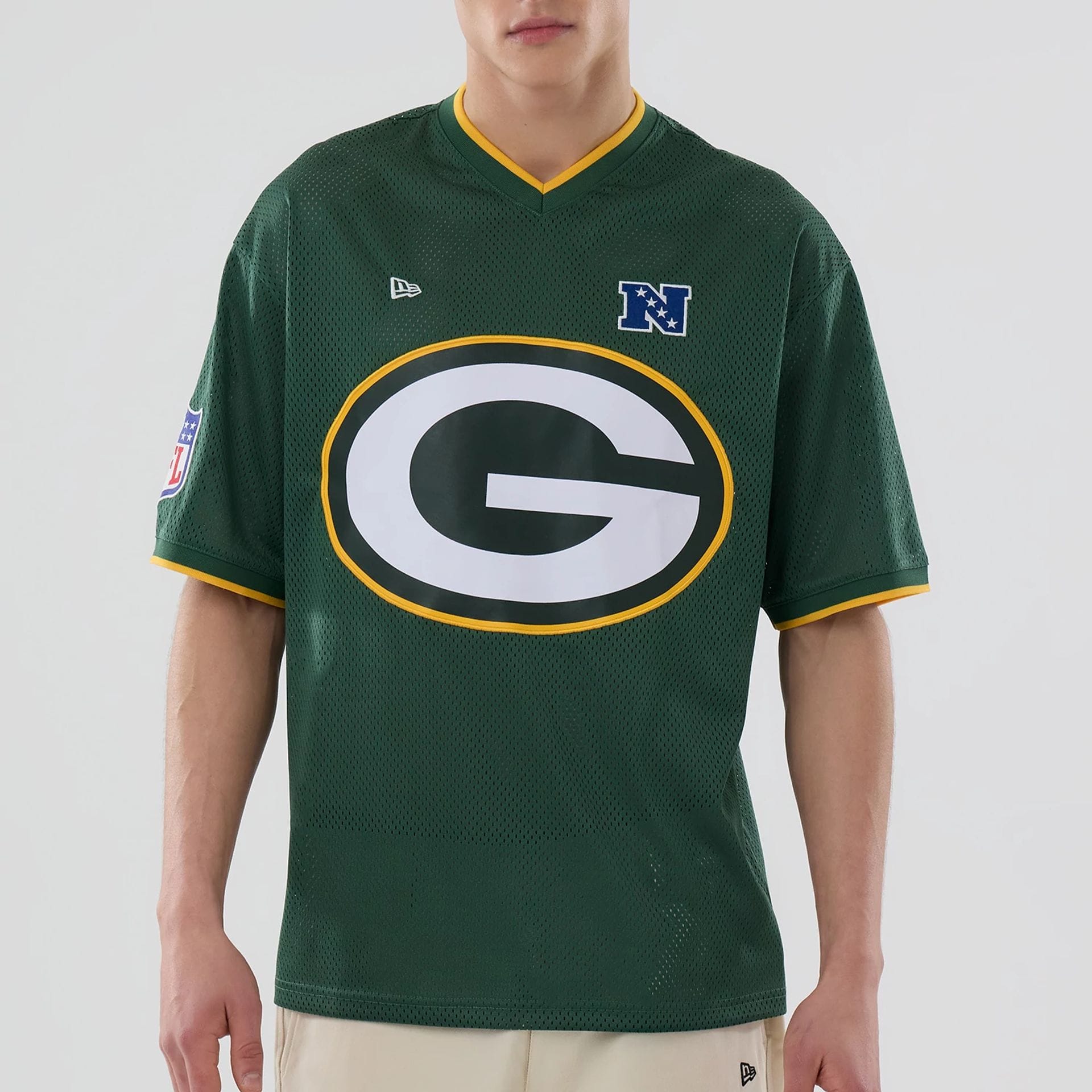 Green Bay Packers NFL Mesh Dark Green Oversized T-Shirt-kentox