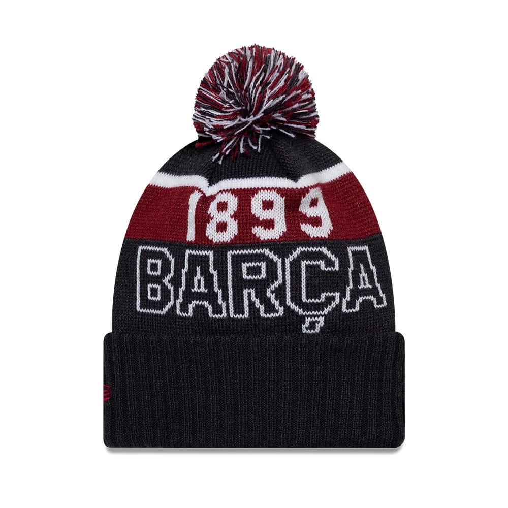 FC Barcelona Youth Core Navy Sport knit Beanie Hat-kentox