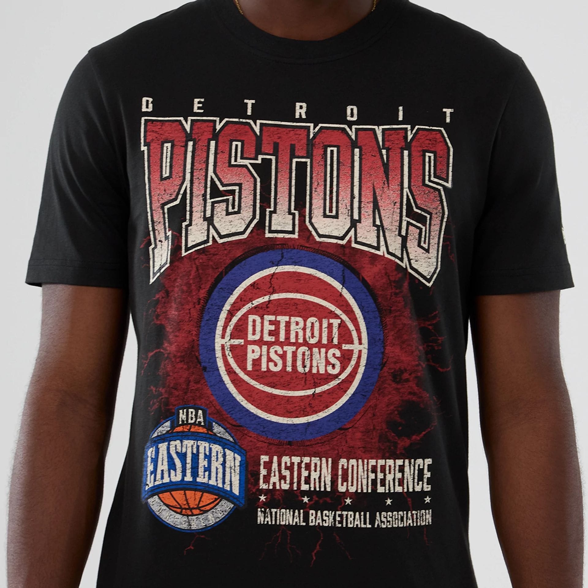 Detroit Pistons NBA Hardwood Classic Black T-Shirt-kentox